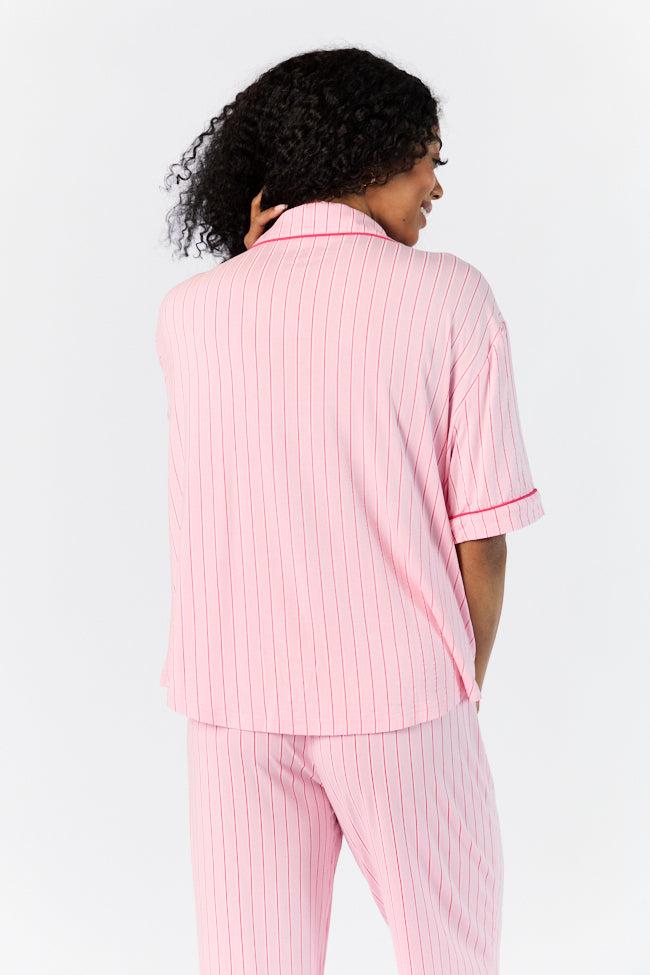 Good To Get Away Pink and Red Stripe Top FINAL SALE Product Image