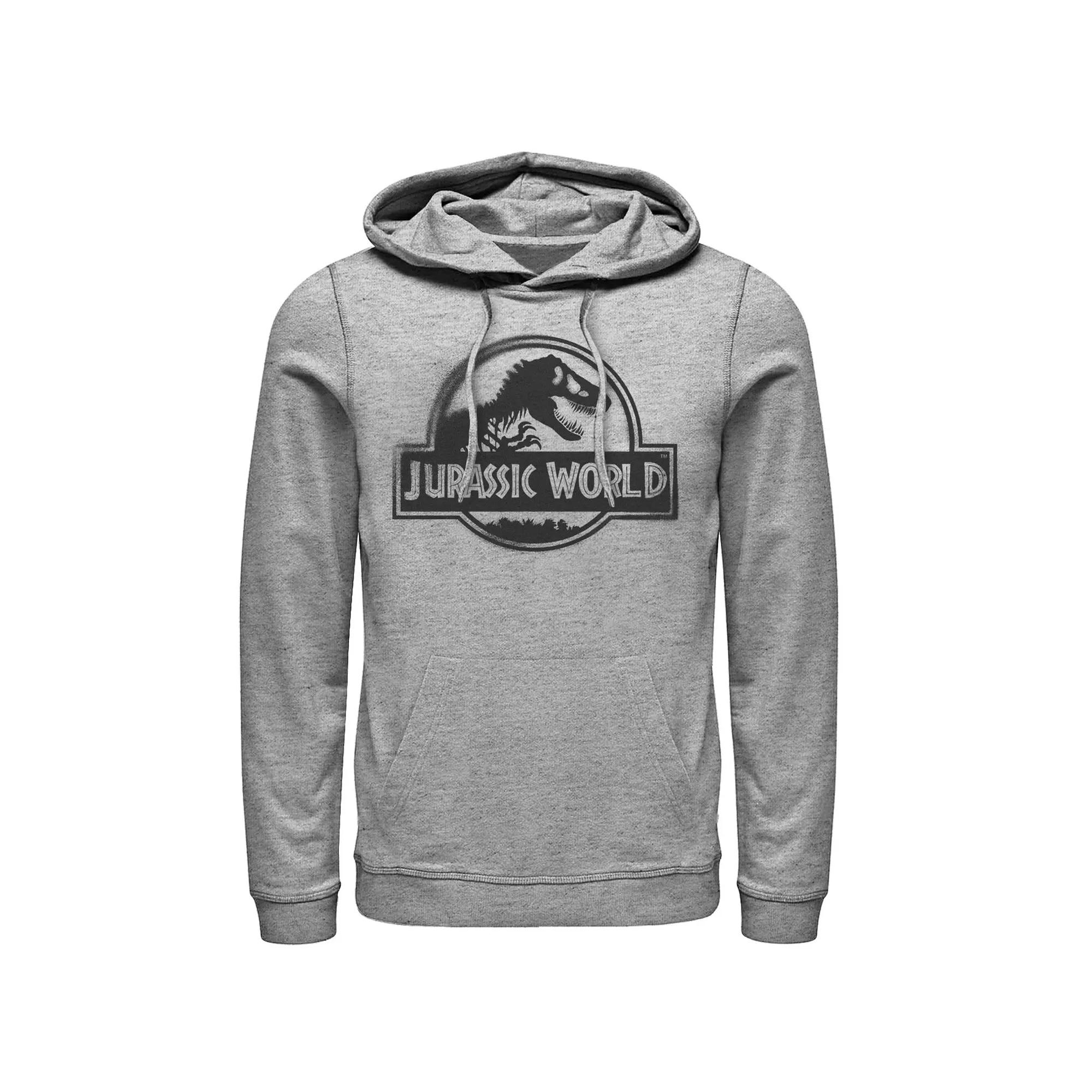 Mens Jurassic Park Logo Outlined Hoodie, Men's,  Product Image