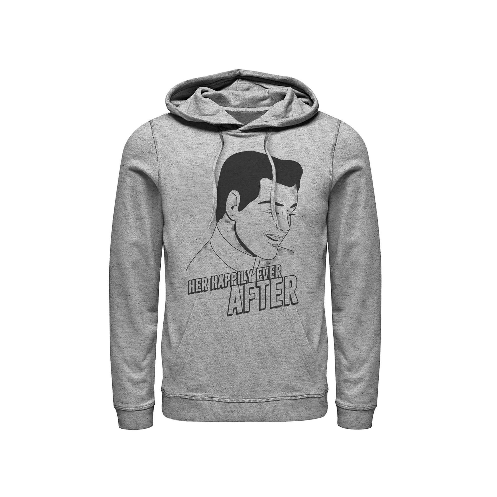 Disney's Cinderella Her Happily Ever After Men's Hoodie, Size: Small, Athletic Grey Product Image