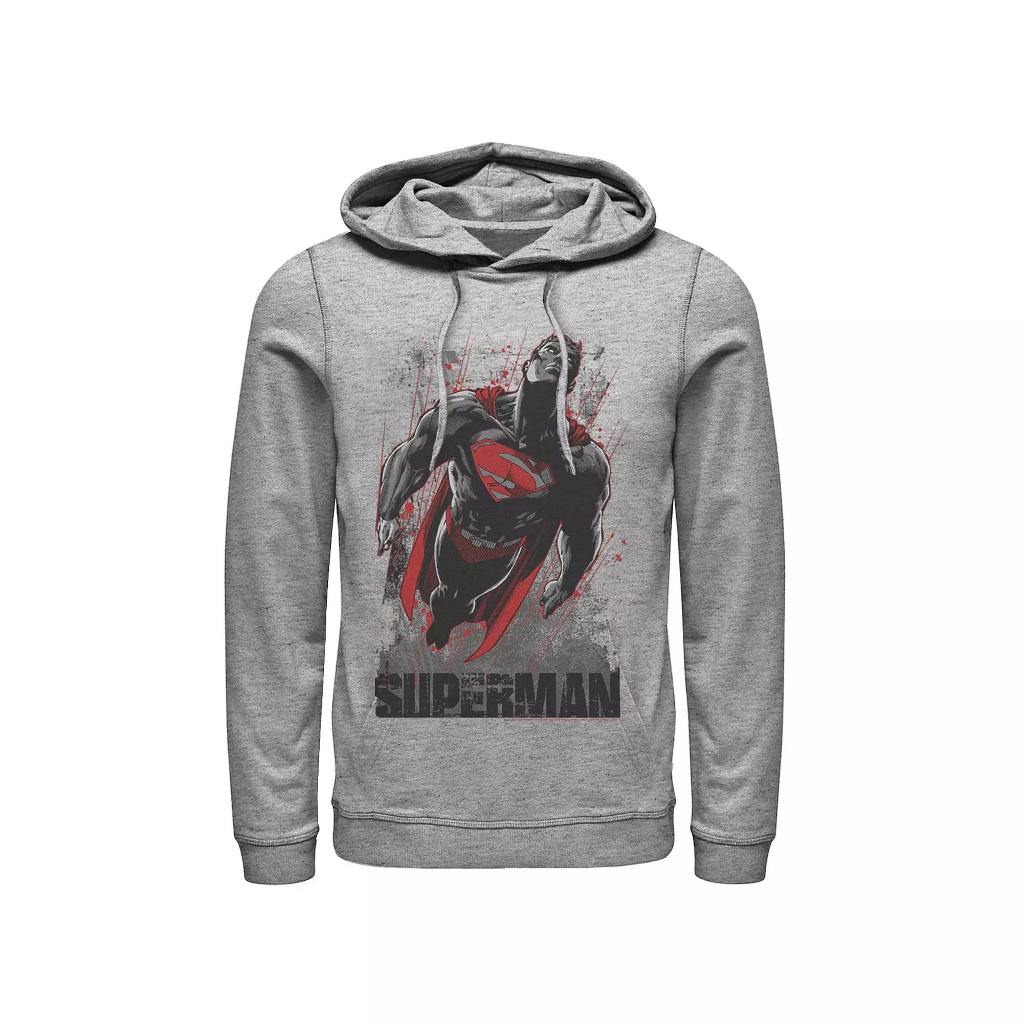 Men's DC Comics Superman Guardian Of Earth Hoodie, Size: Small, Athletic Grey Product Image