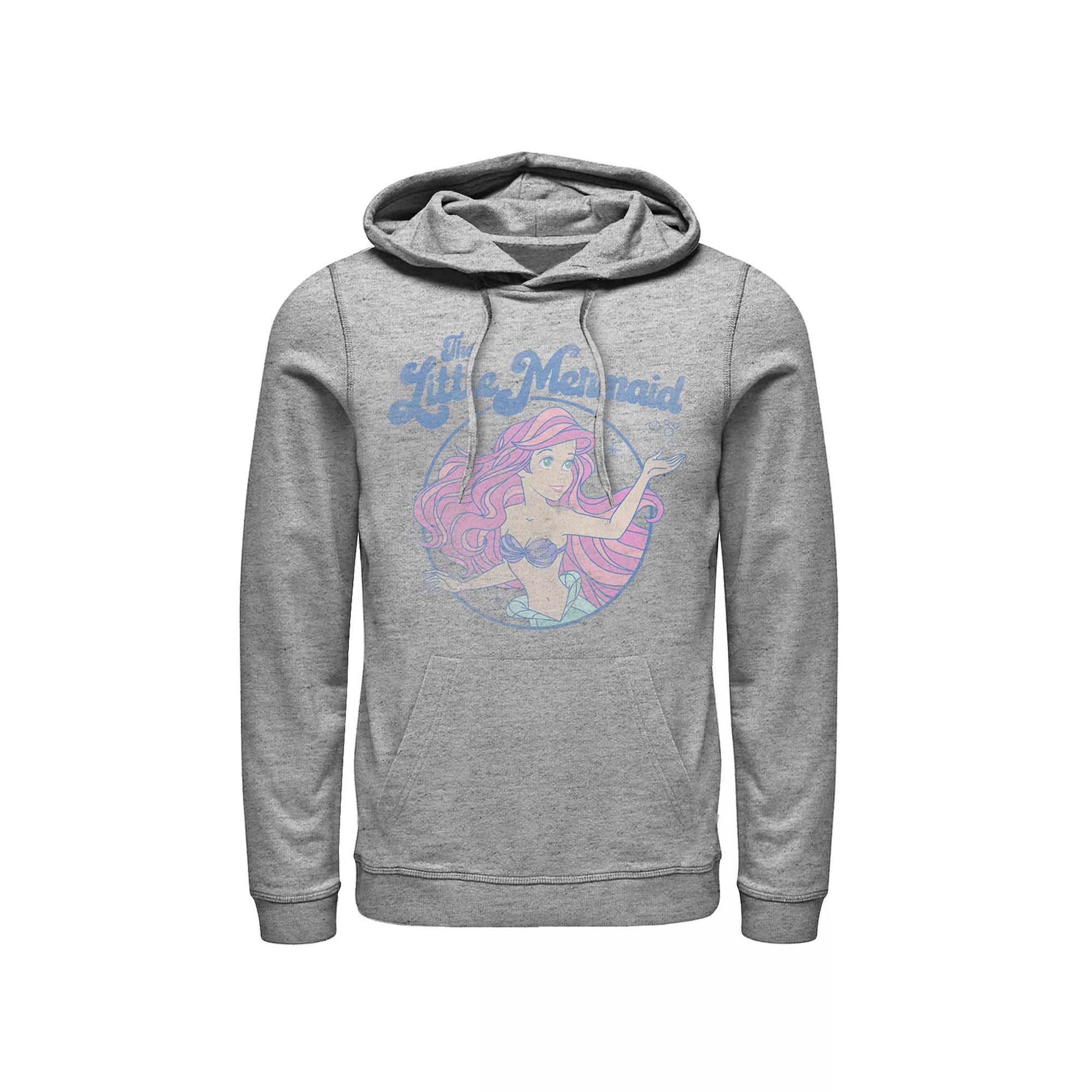 Disney's The Little Mermaid Ariel Distressed Circle Portrait Men's Hoodie,  Product Image