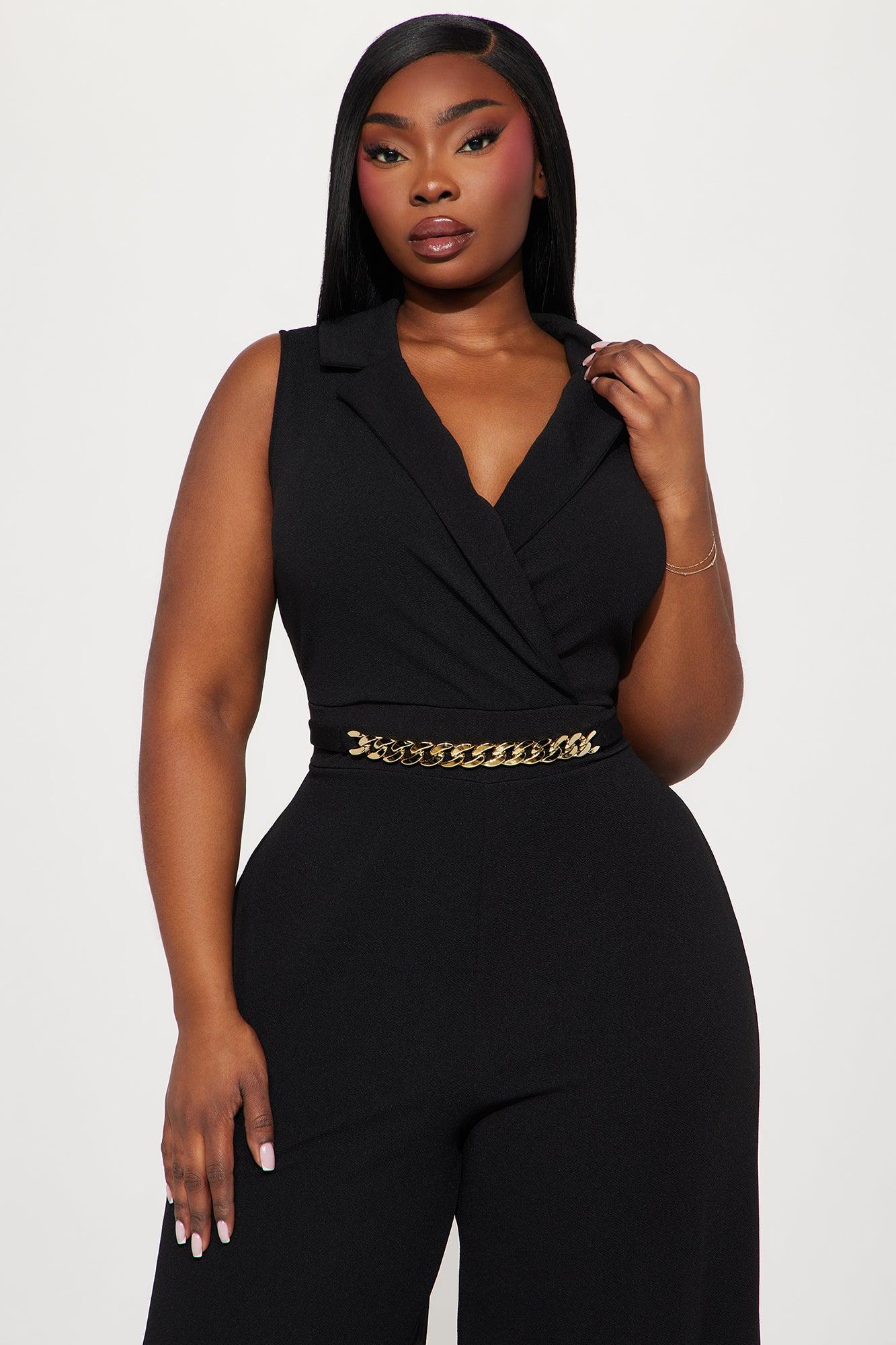 Chained To Your Love Jumpsuit - Black Product Image
