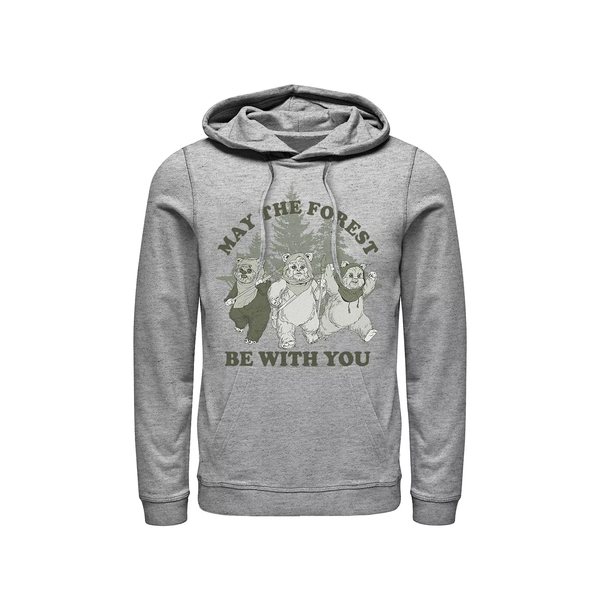 Men's Star Wars Ewoks May The Forest Be With You Hoodie,  Product Image