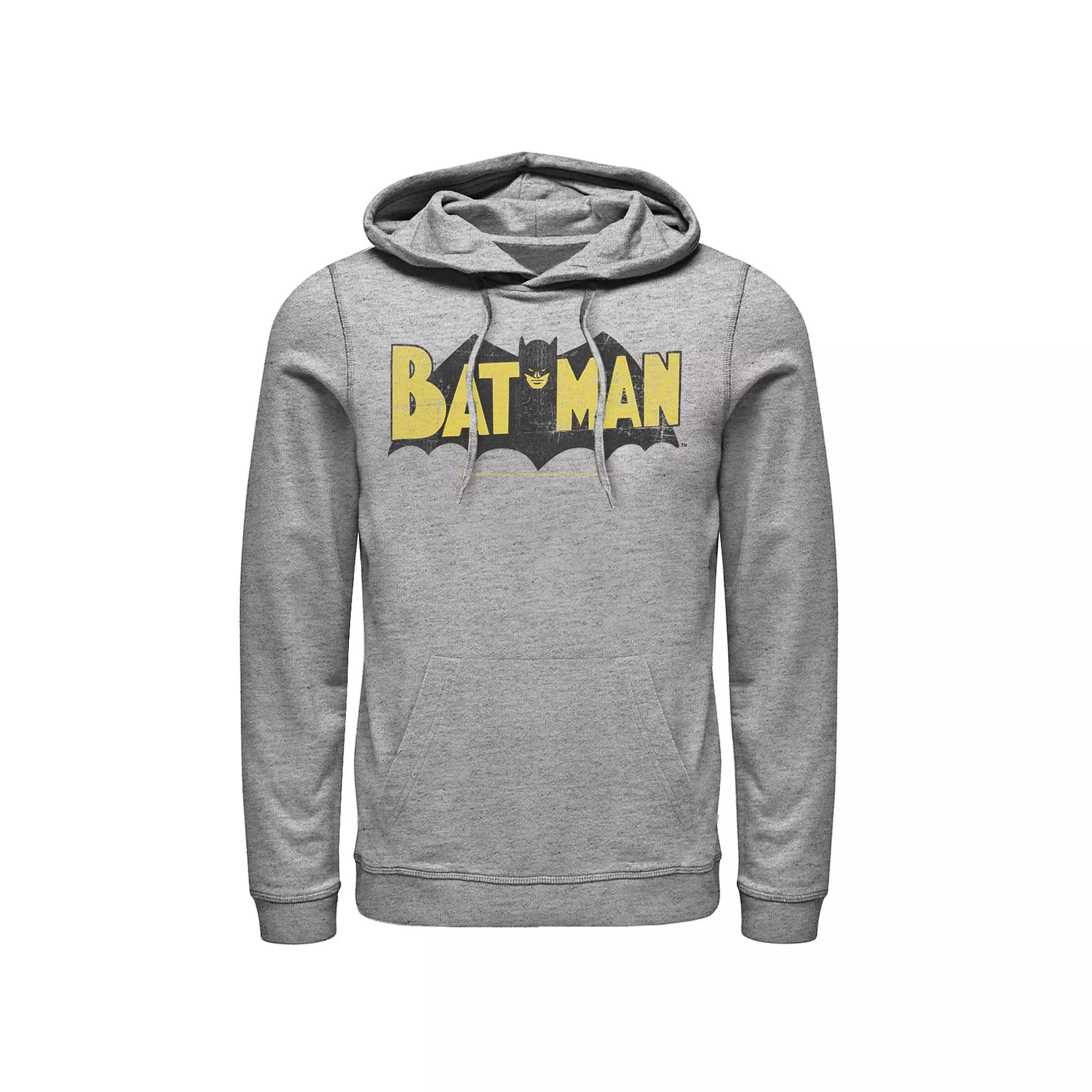 Men's DC Comics Batman Large Block Text Logo Hoodie,  Product Image