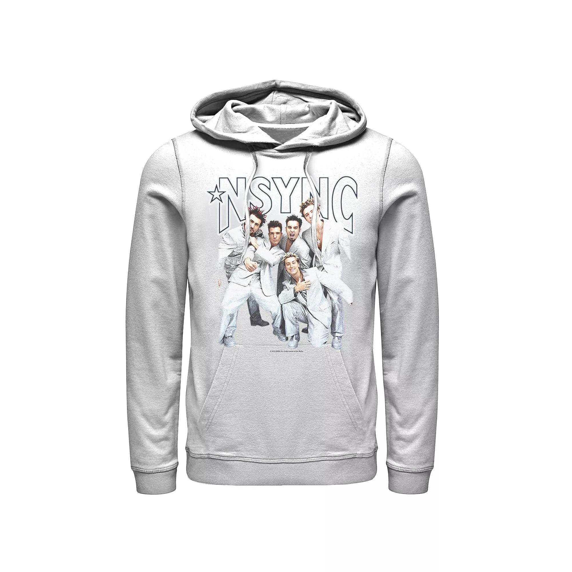 Men's Nsync Group Shot Portrait Hoodie, Size: Large, Royal Product Image