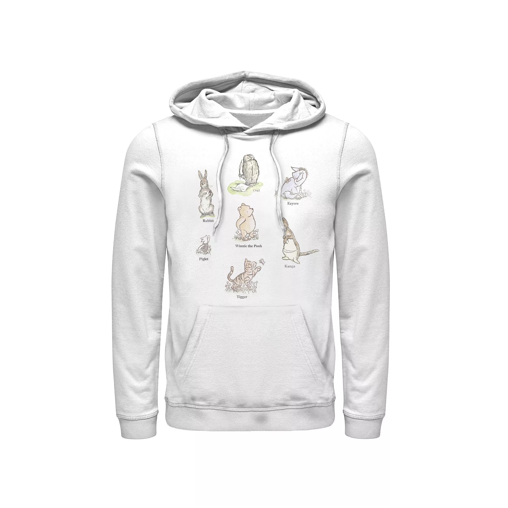 Disney's Winnie The Pooh Classic Group Shot Men's Hoodie,  Product Image