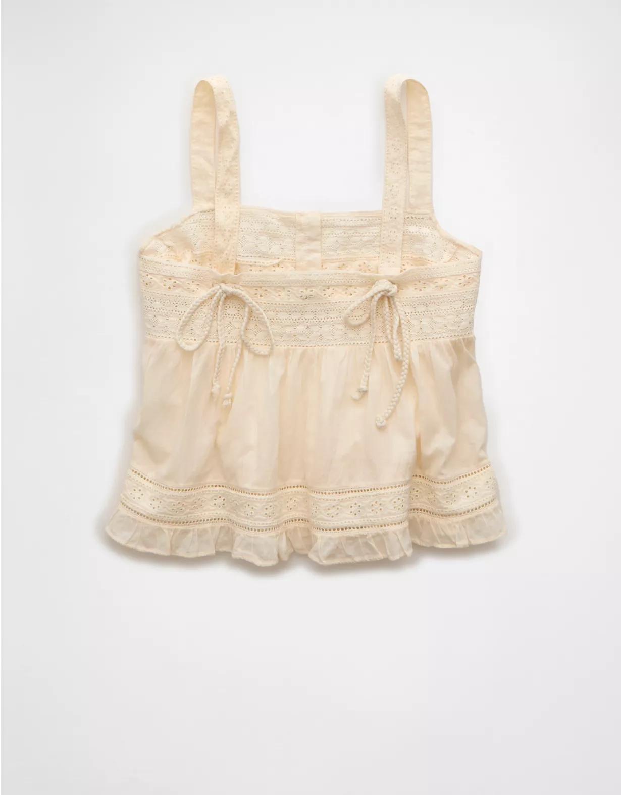 AE Embroidered Babydoll Cami Product Image