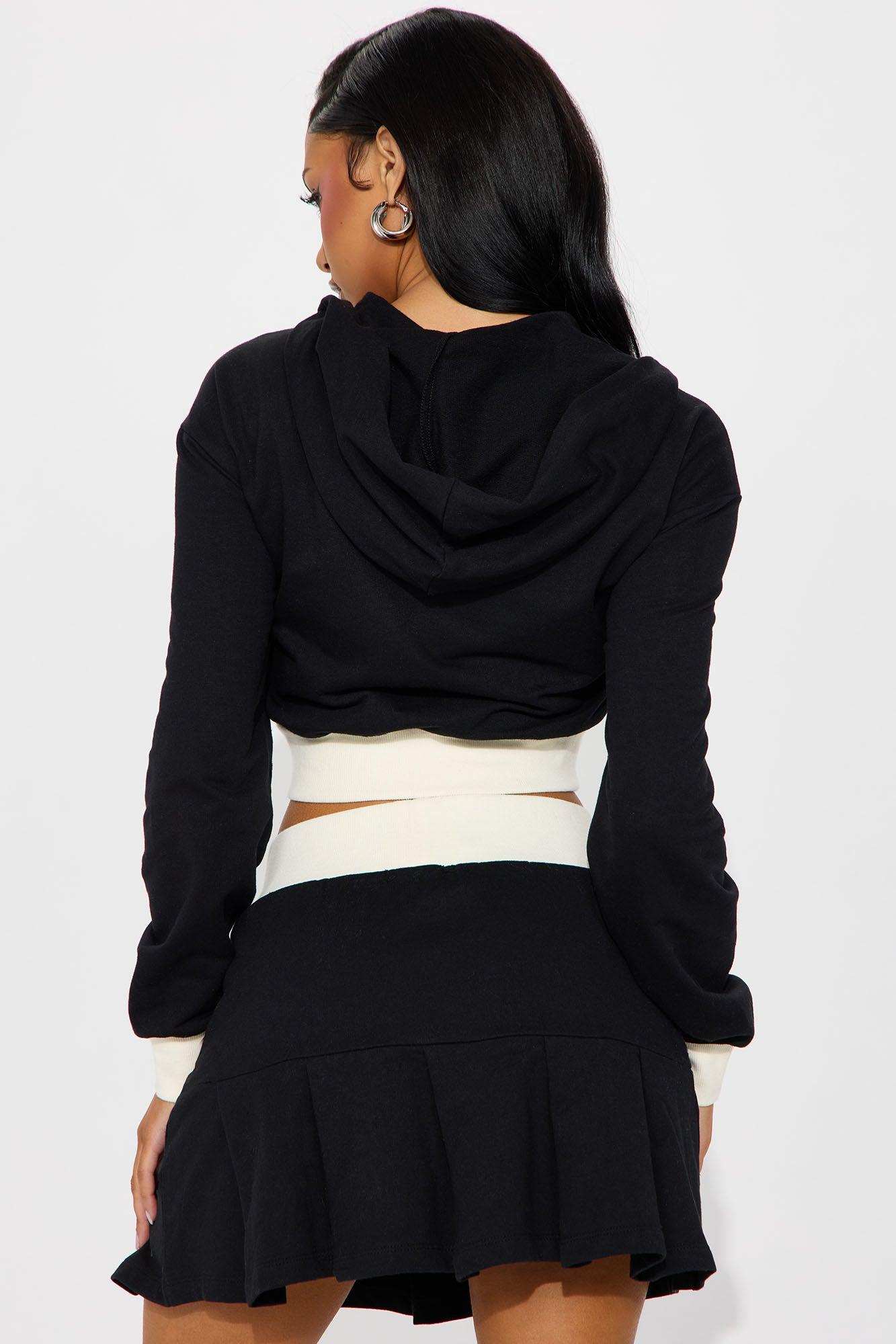 Adriana Skirt Set - Black/White Product Image