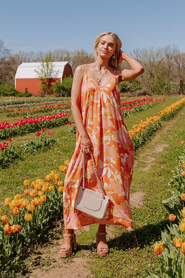 Picking Petals Maxi In Orange Product Image