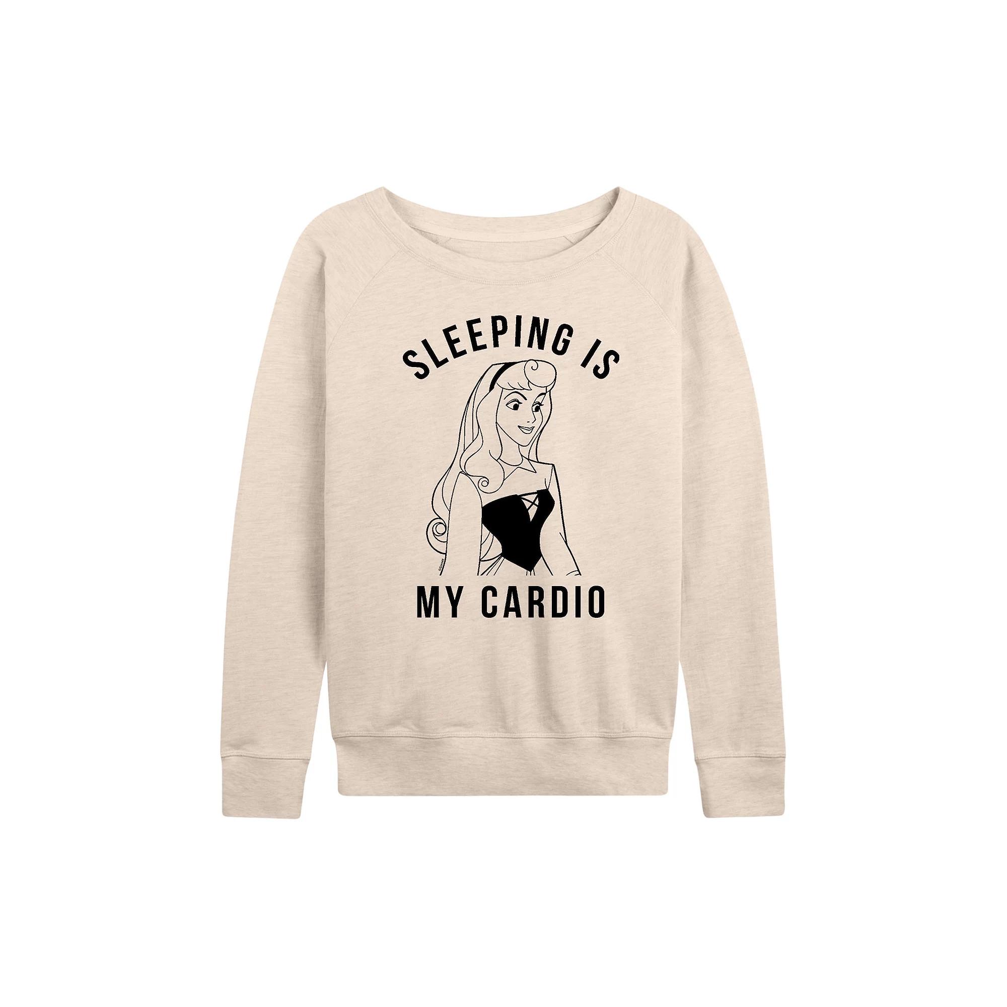Disney's Sleeping Beauty Aurora Women's Sleeping Cardio French Terry Long Sleeve Tee, Girl's,  Product Image