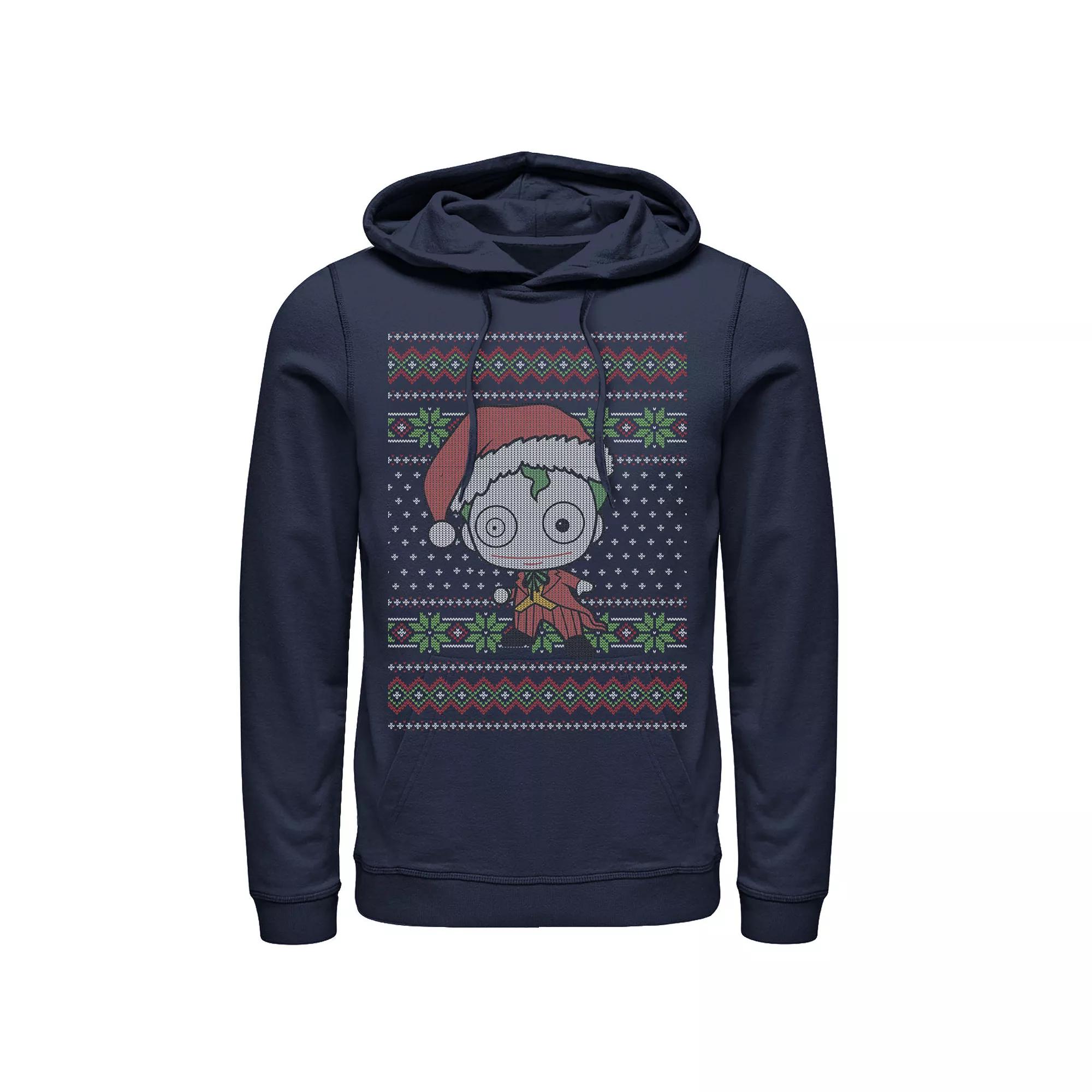 Men's DC Comics Chibi Joker Christmas Sweater Style Hoodie,  Product Image