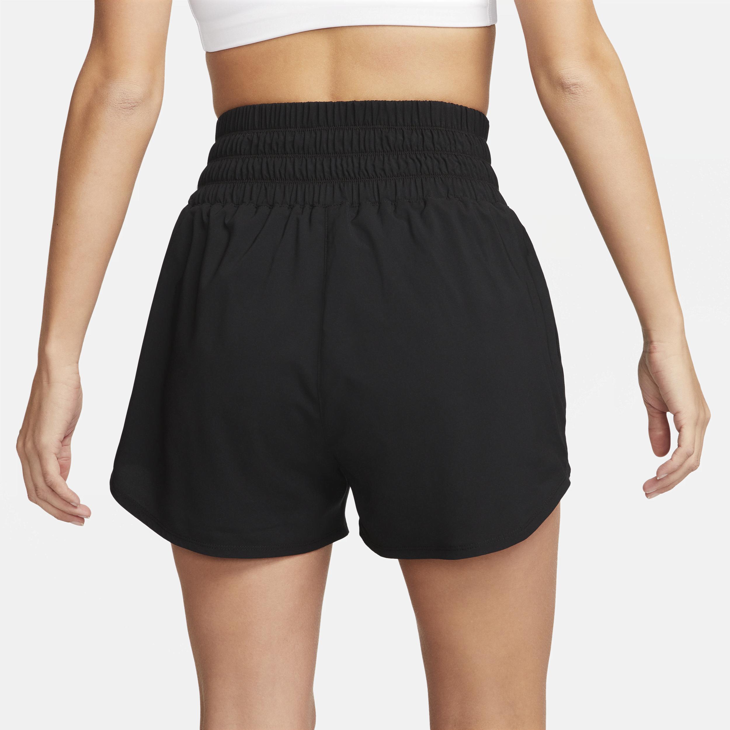 Nike Womens One Dri-FIT Ultra High-Waisted 3 Brief-Lined Shorts | DX6642-010 Product Image
