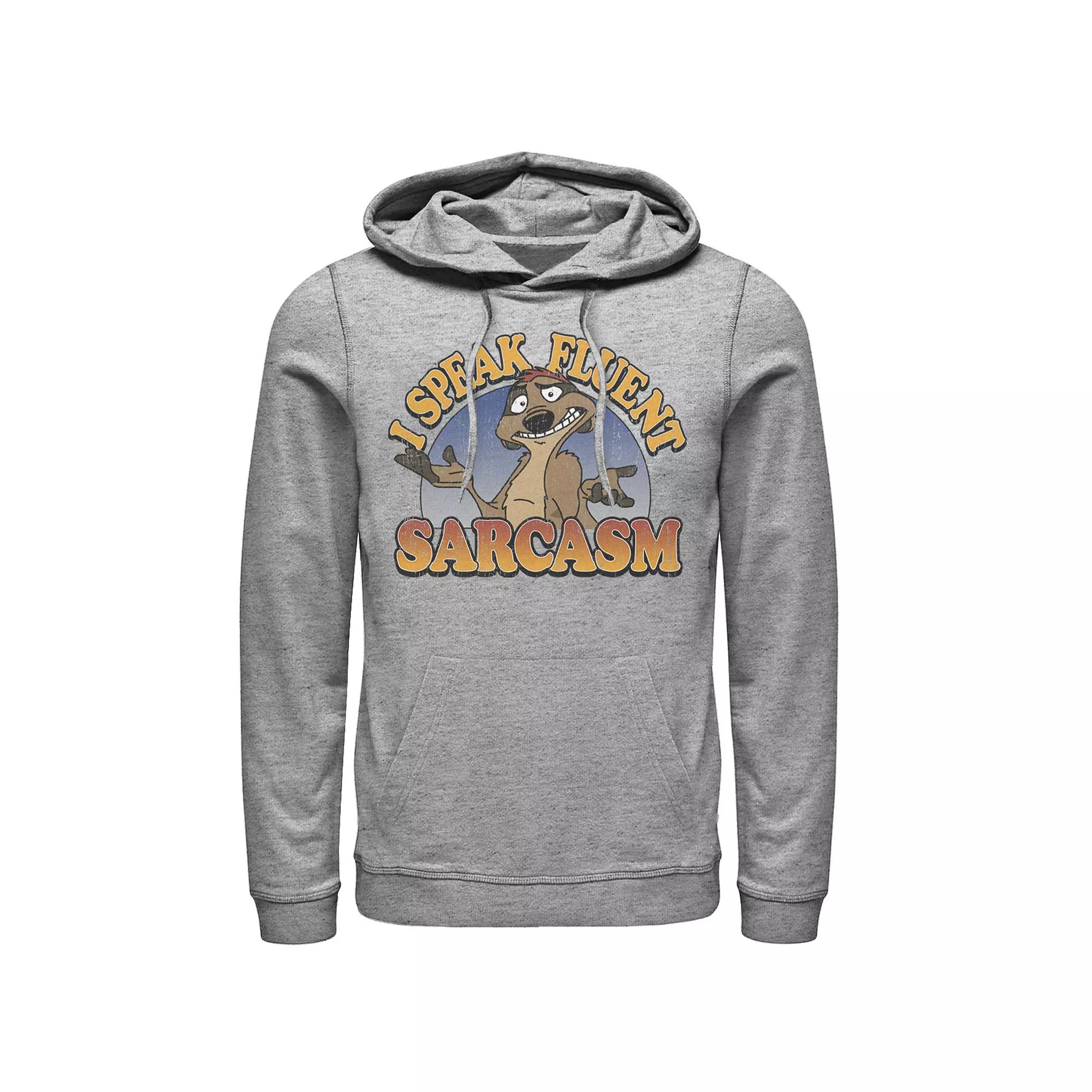 Disney's Lion King Timon Speaks Sarcasm Men's Hoodie,  Product Image