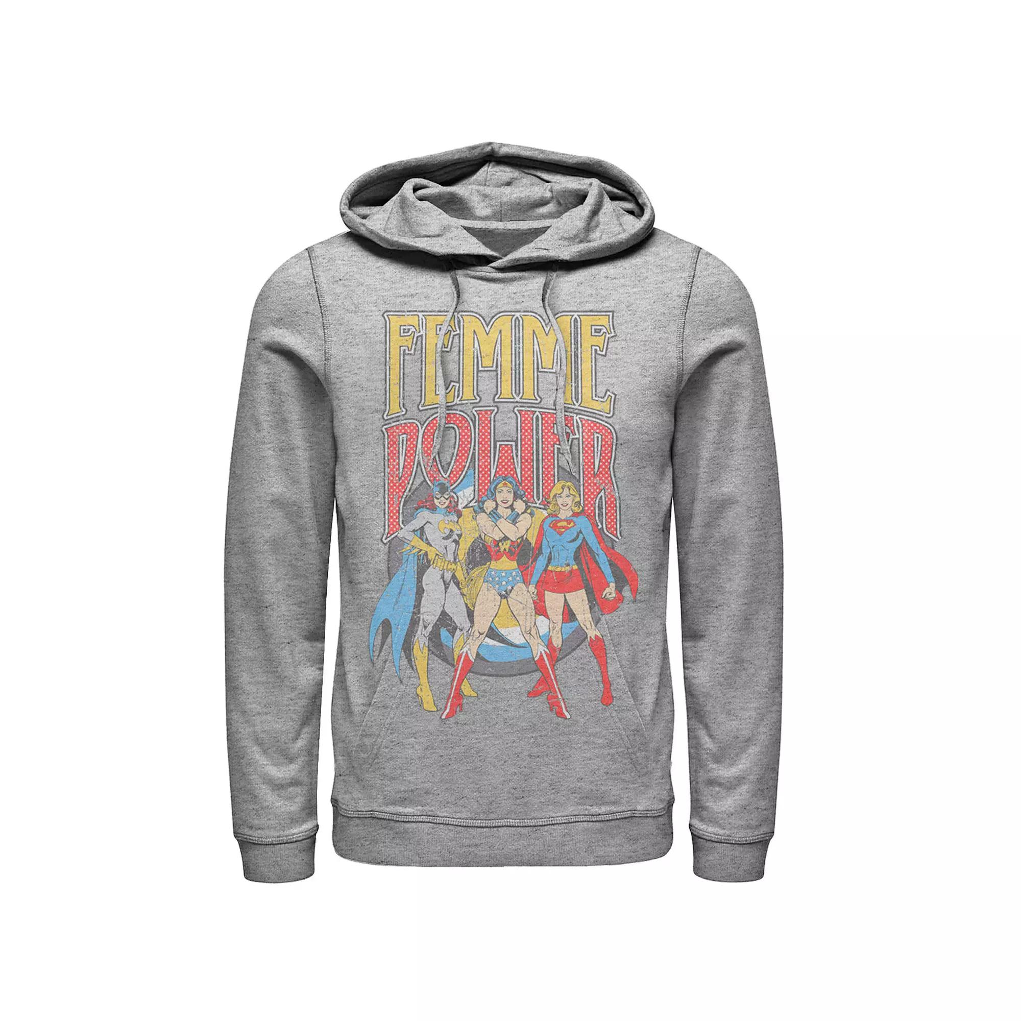 Men's DC Comics Justice League Vintage Femme Power Hoodie,  Product Image
