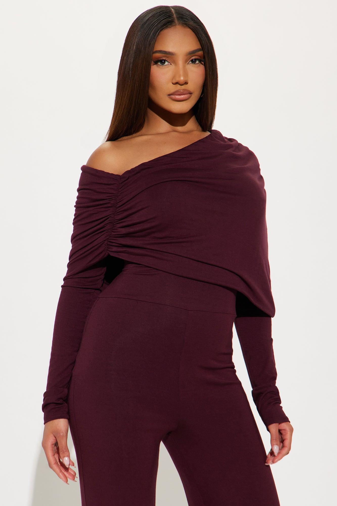 Getting To Know You Jumpsuit - Plum Product Image