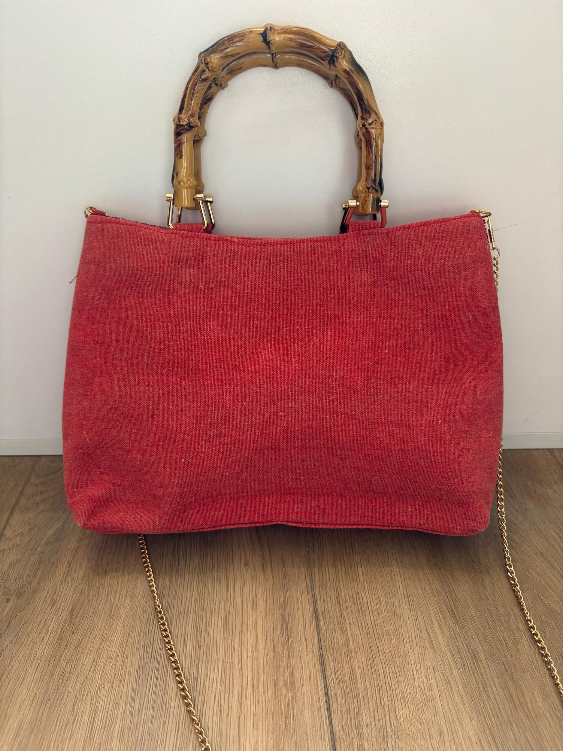 Bamboo Beaded Handbag Product Image