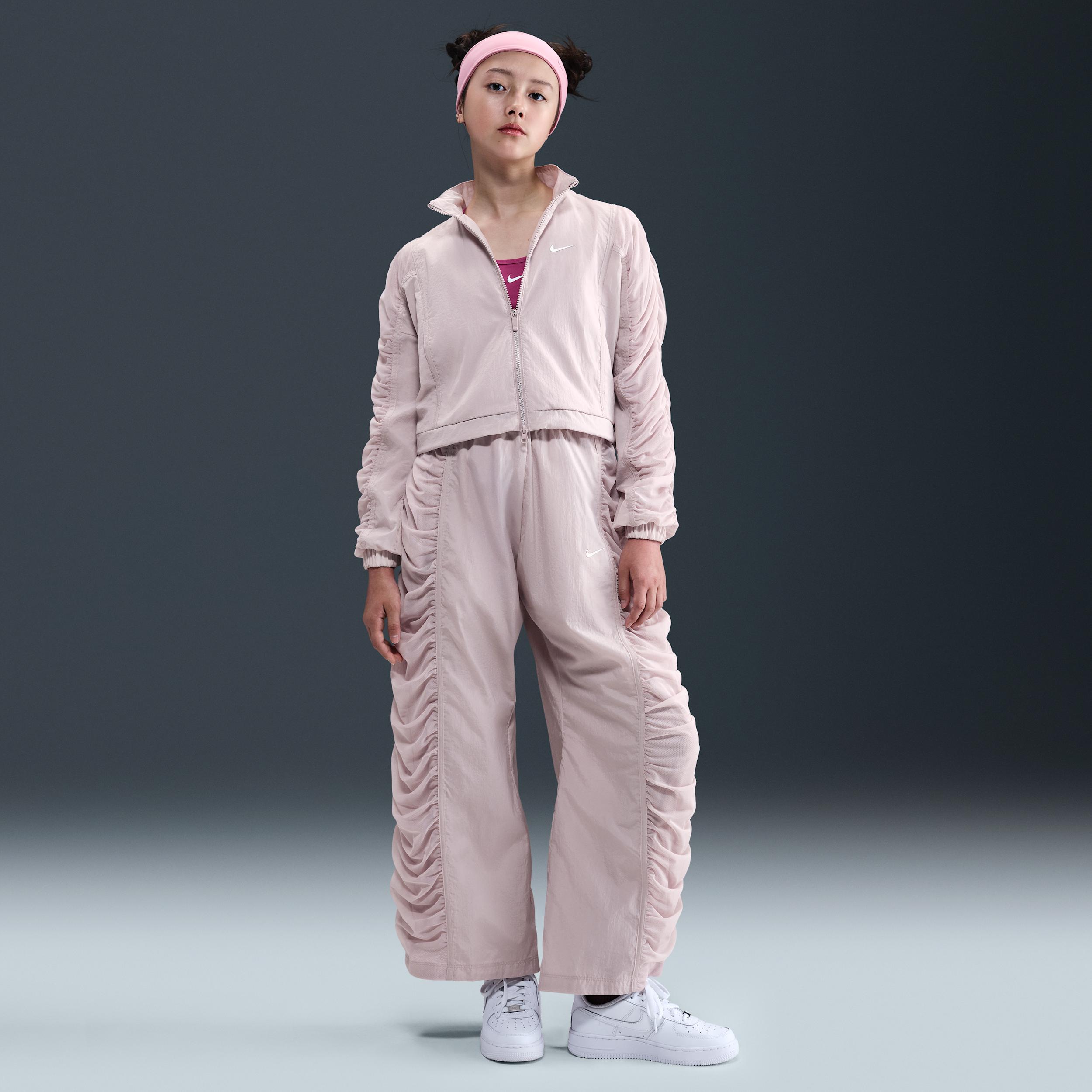 Womens Nike Sportswear Girls Woven Jacket | HQ9459-019 Product Image