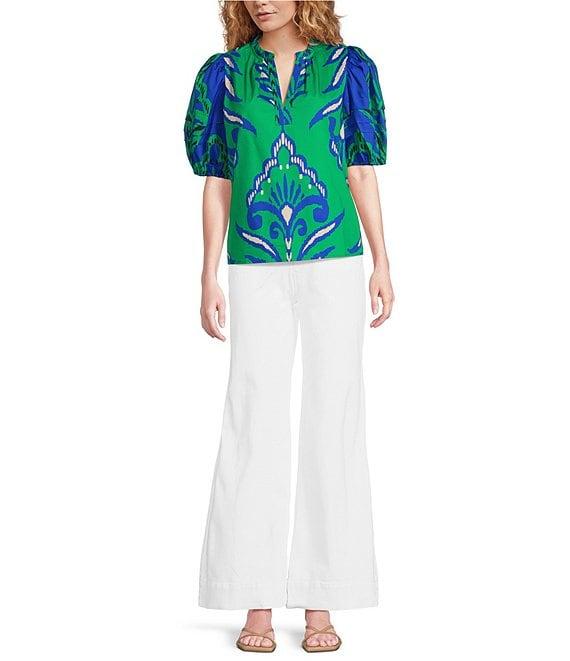 tyler boe Woven High Rise Flare Leg Jeans Product Image