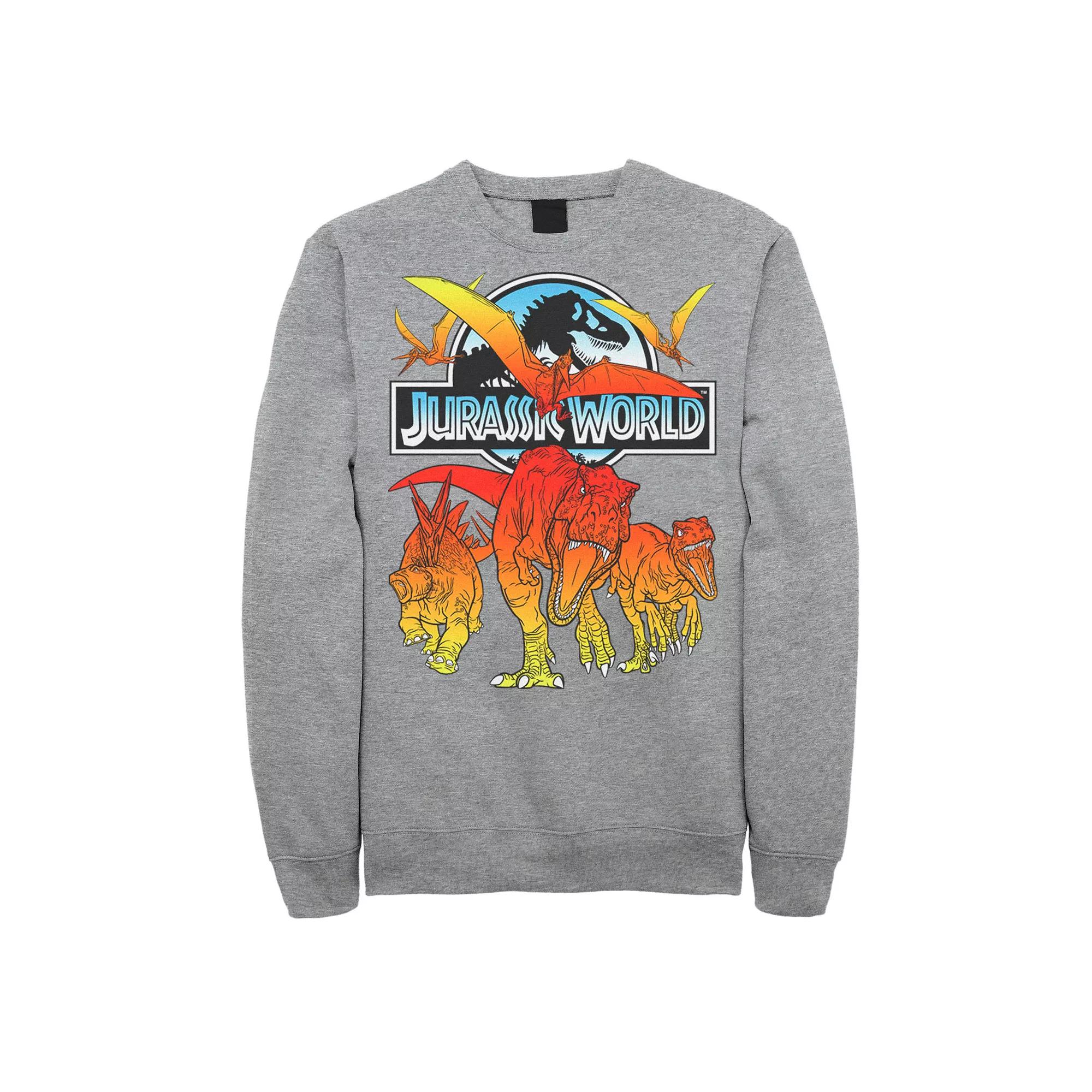 Men's Jurassic World Two Dino Charging Comic Pop Fleece,  Product Image