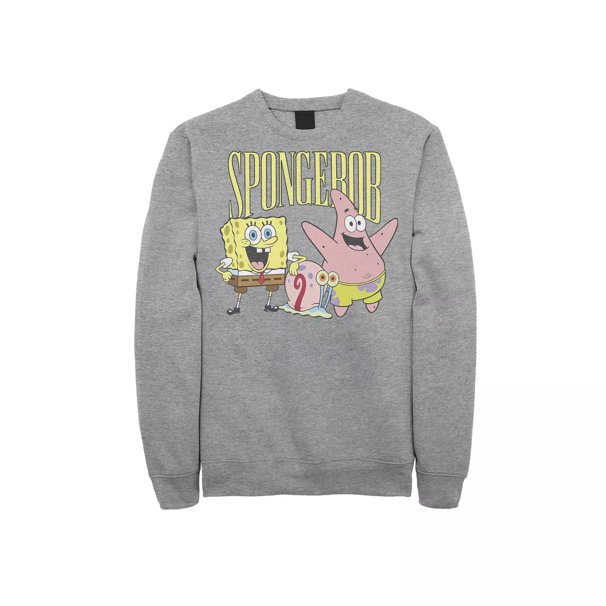 Men's SpongeBob SquarePants Best Friends Poster Sweatshirt,  Product Image