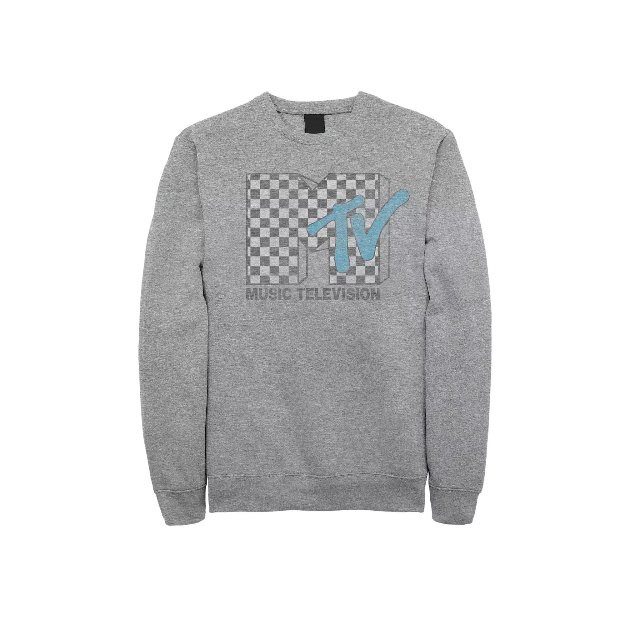 Men's Mtv Checkered Logo Sweatshirt,  Product Image