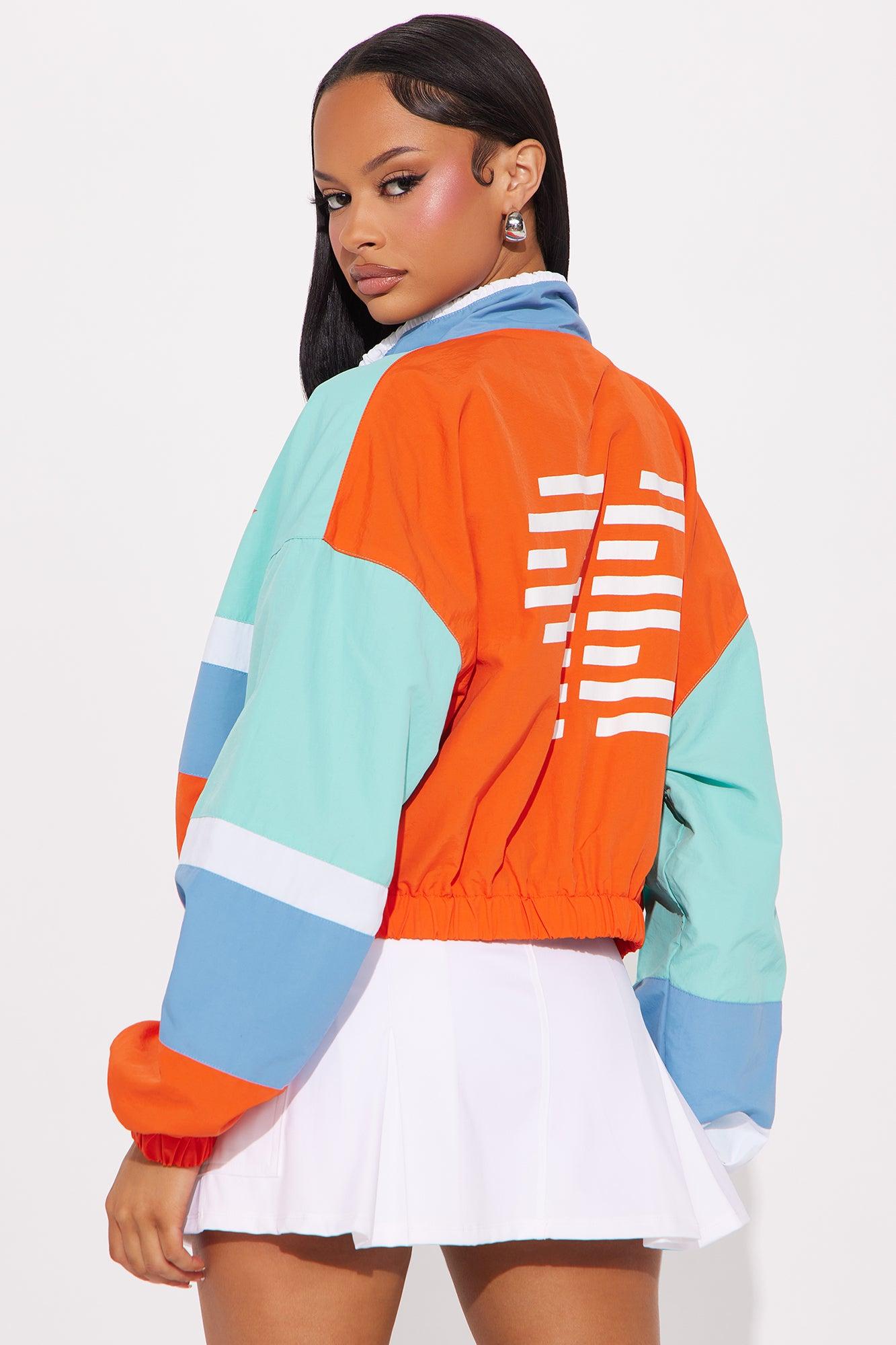 90's Era Colorblock Windbreaker - Multi Color Product Image