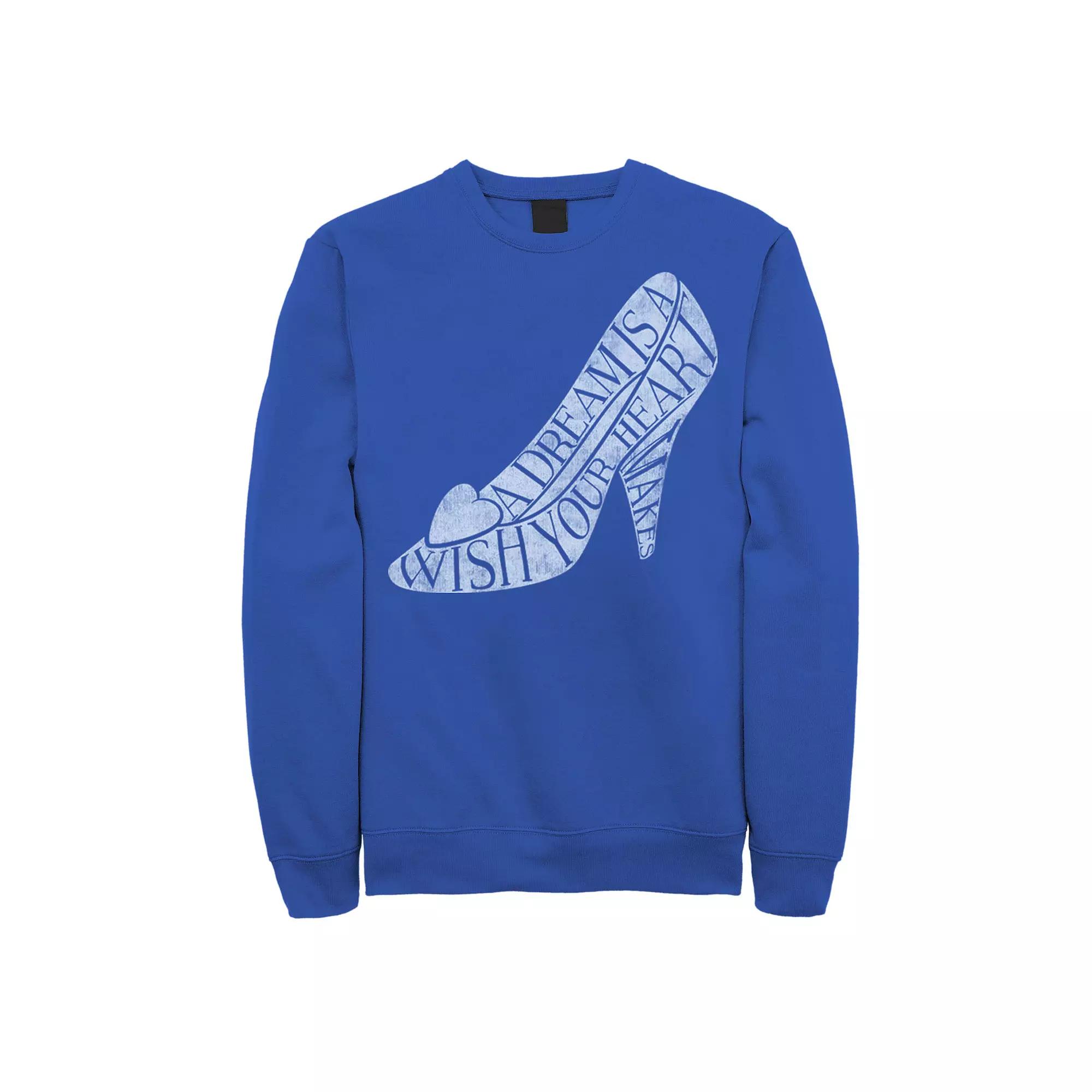 Men's Disney Cinderella Glass Slipper Quote Fill Sweatshirt,  Product Image