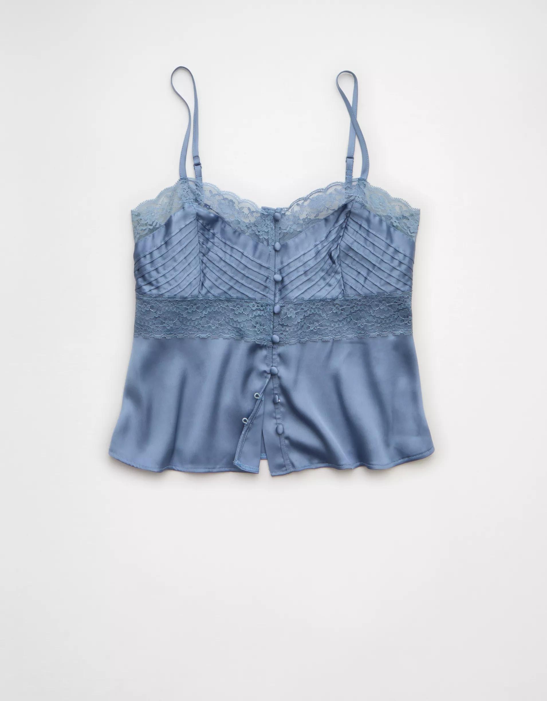 AE Pintuck Satin Cami Top Product Image