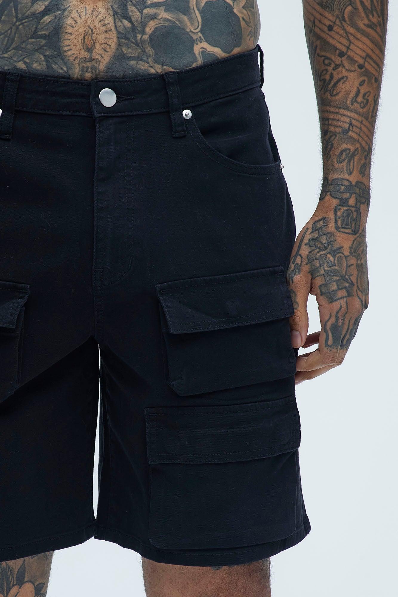 Bobby Twill Cargo Shorts - Black Product Image
