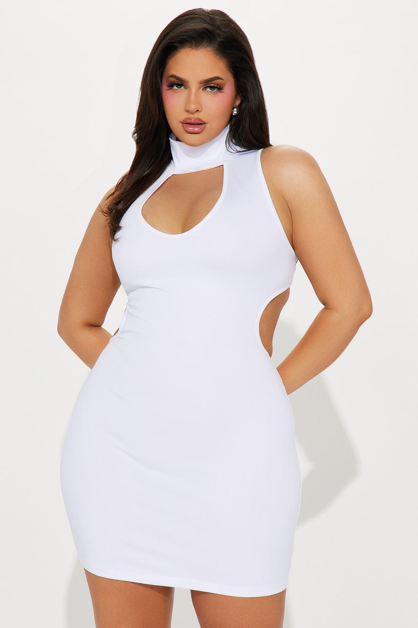 See U On The Dancefloor Sleeveless Mini Dress - White Product Image
