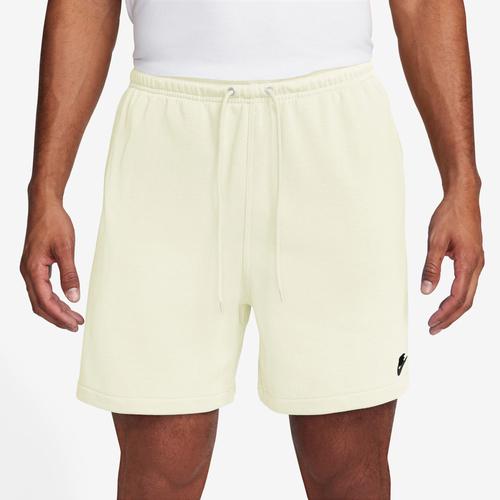 Nike Mens Nike Club Flow French Terry Shorts - Mens Washed Coral/White Product Image