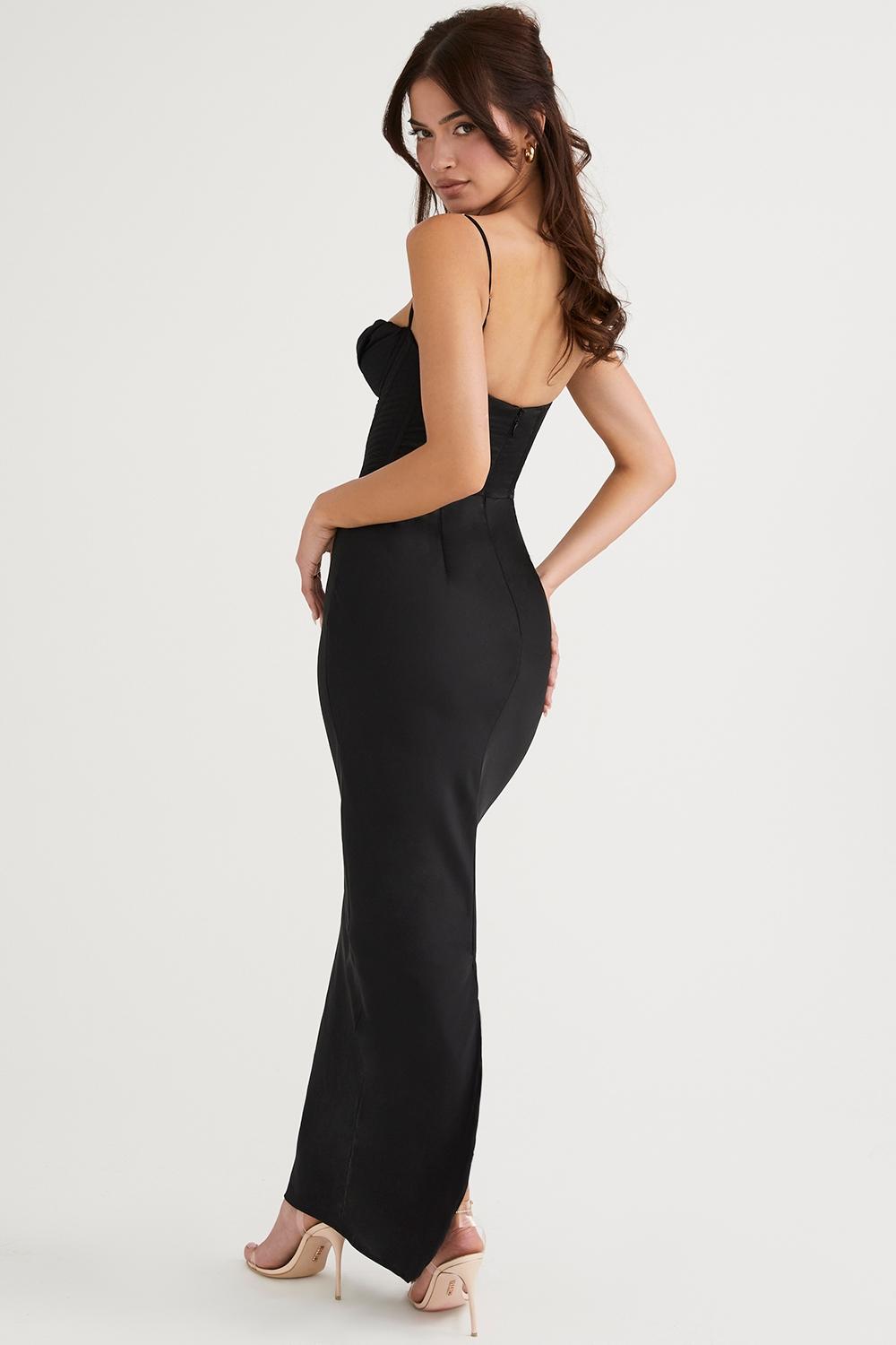 Charmaine  night shade corset maxi dress Product Image