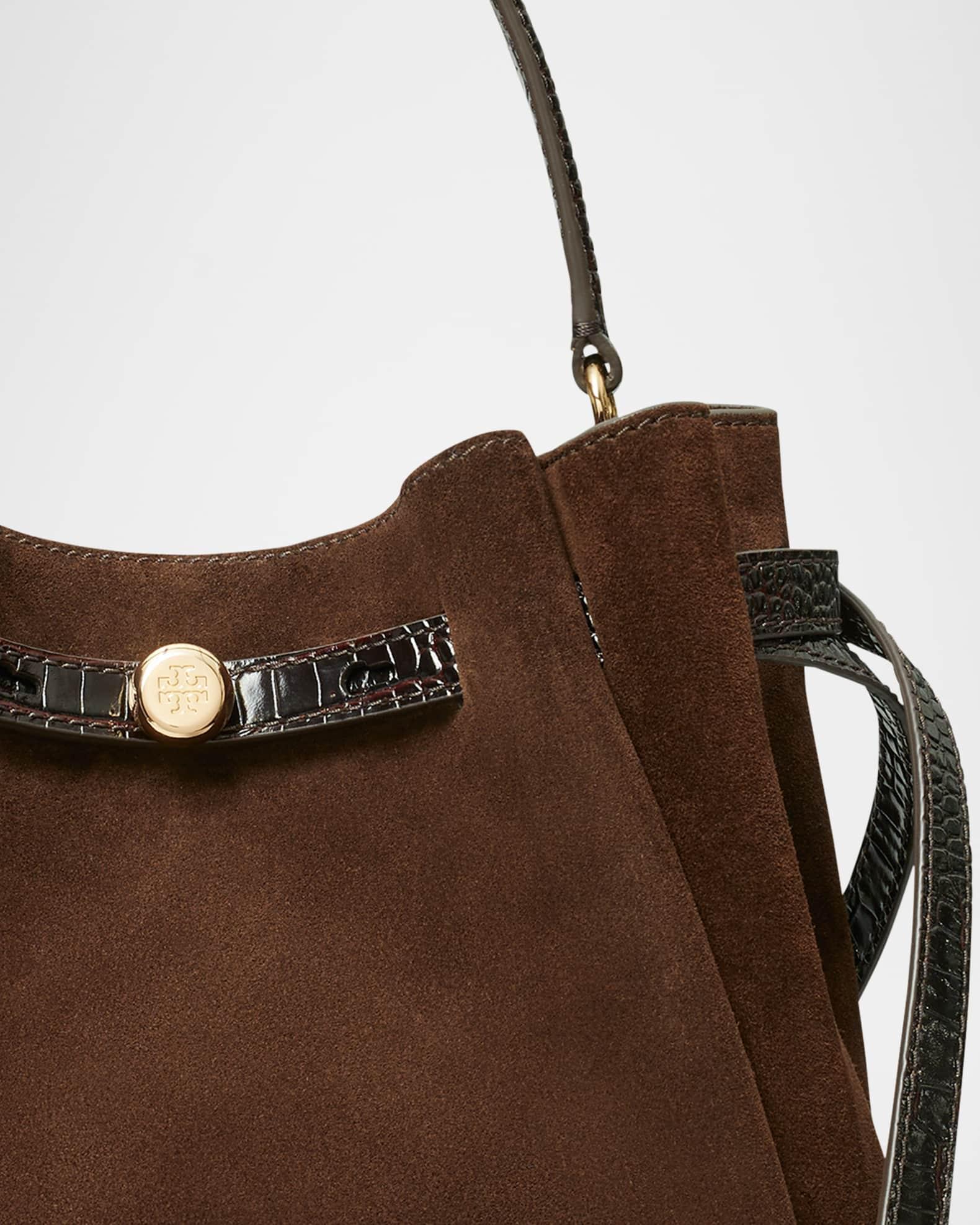 Romy Suede Belted Bucket Bag Product Image