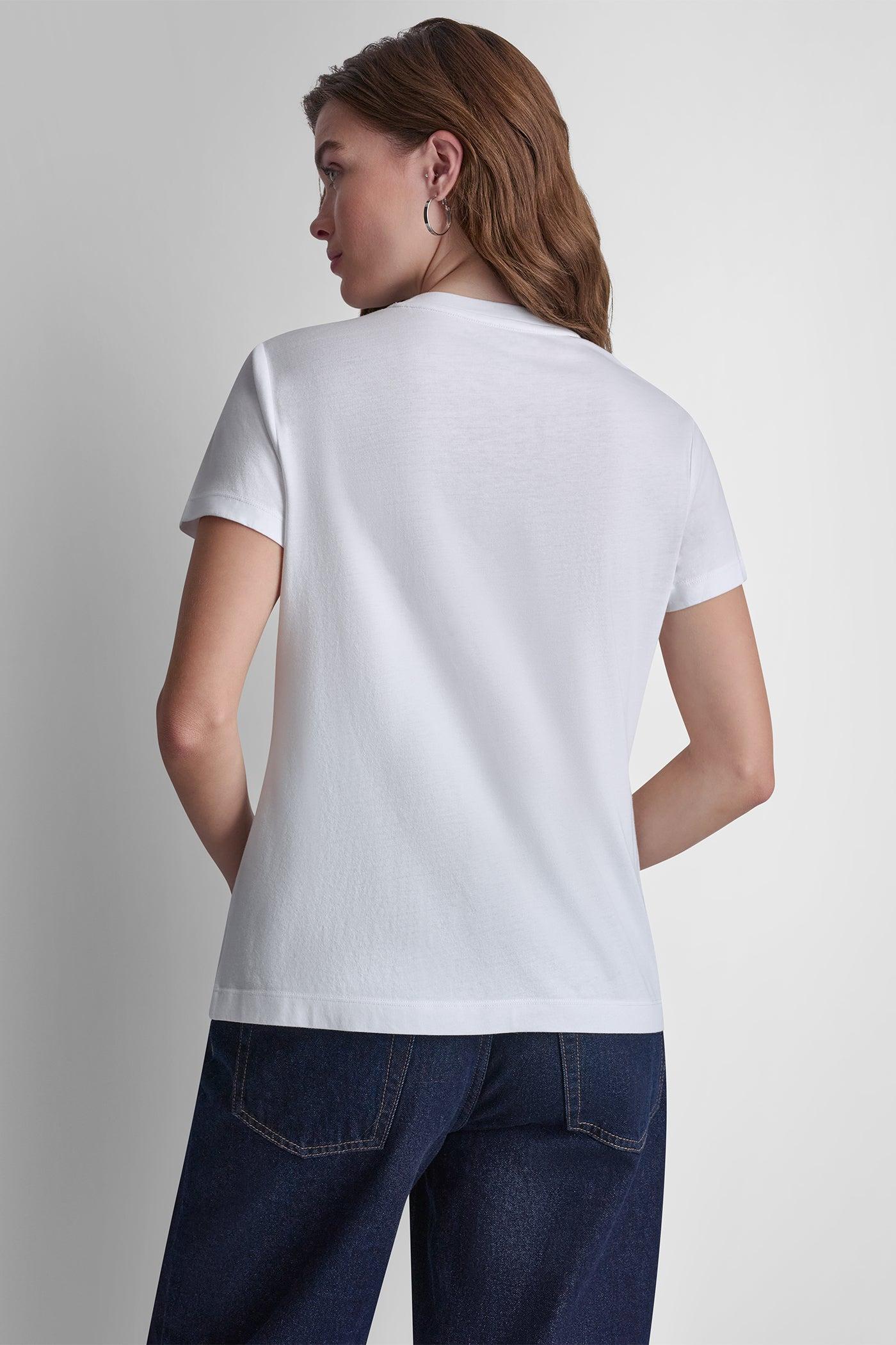 DKNY JEANS STACKED RHINESTONE DOME TEE Product Image