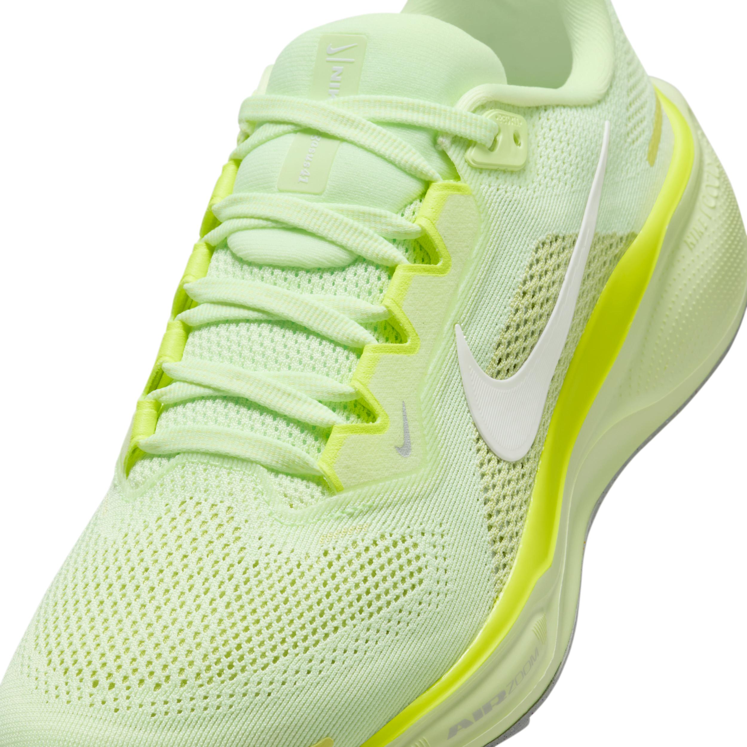 Nike Womens Nike Air Zoom Pegasus 41 - Womens Running Shoes Volt/Silver Product Image