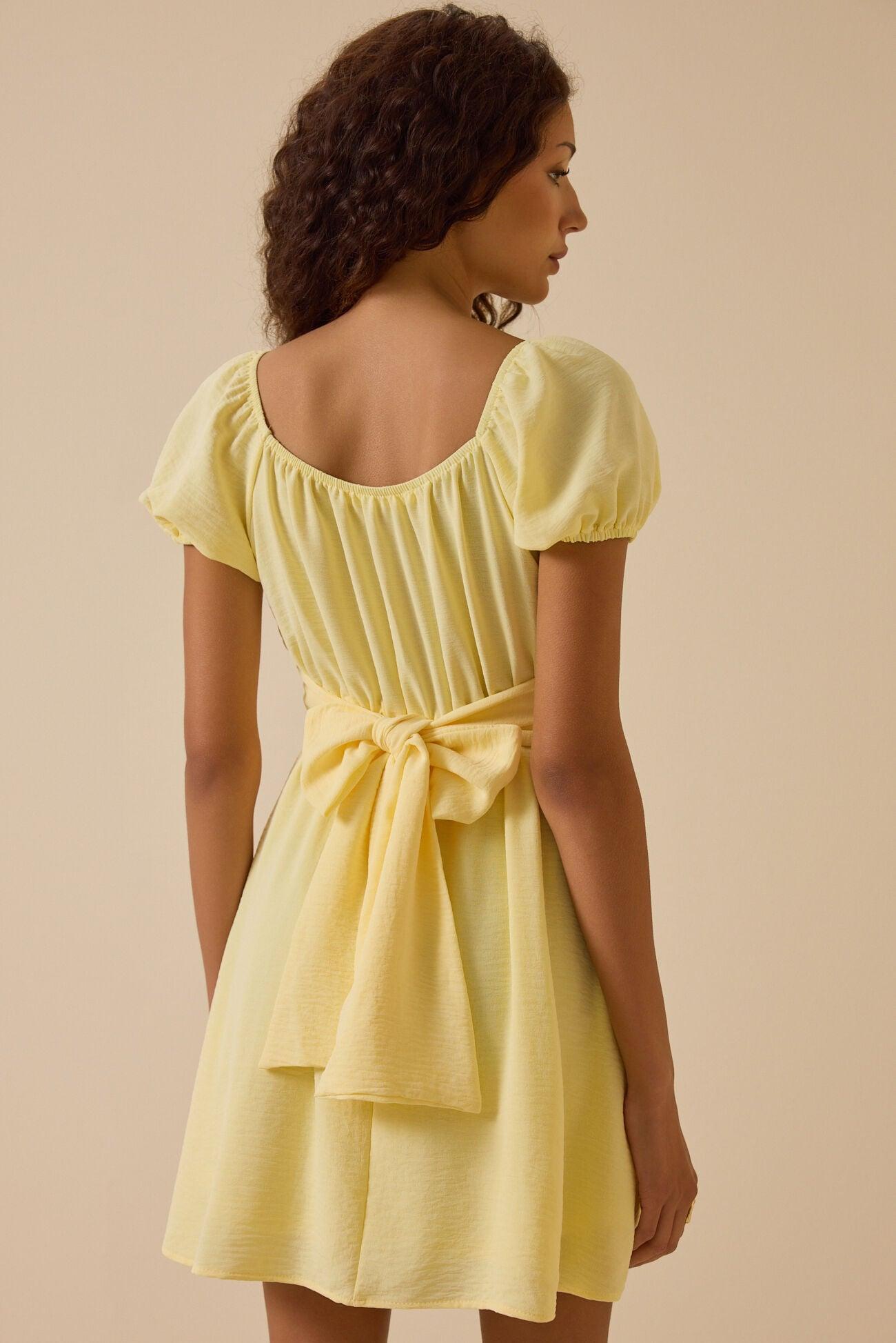 Delilah Crossover Mini Dress Product Image