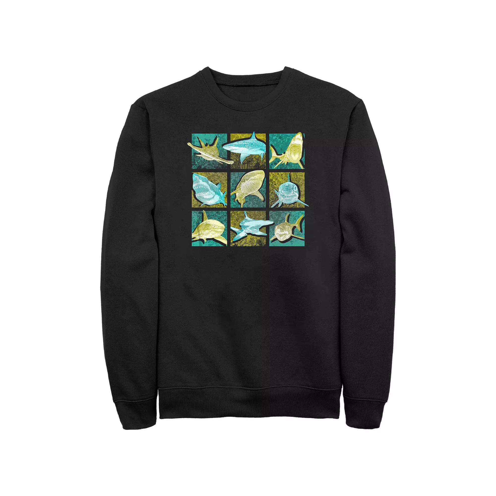 Men's Shark Portraits Graphic Fleece,  Product Image