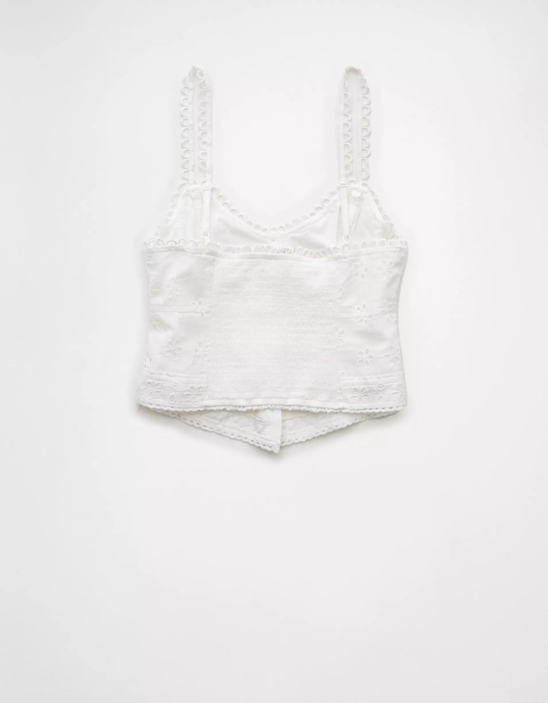 AE Button-Up Corset Tank Top Product Image