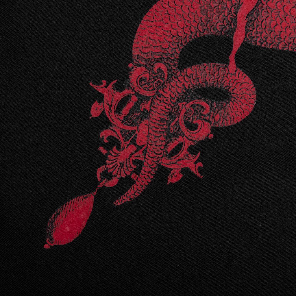 Chandelier and Snake Print T-Shirt - Black Male Product Image