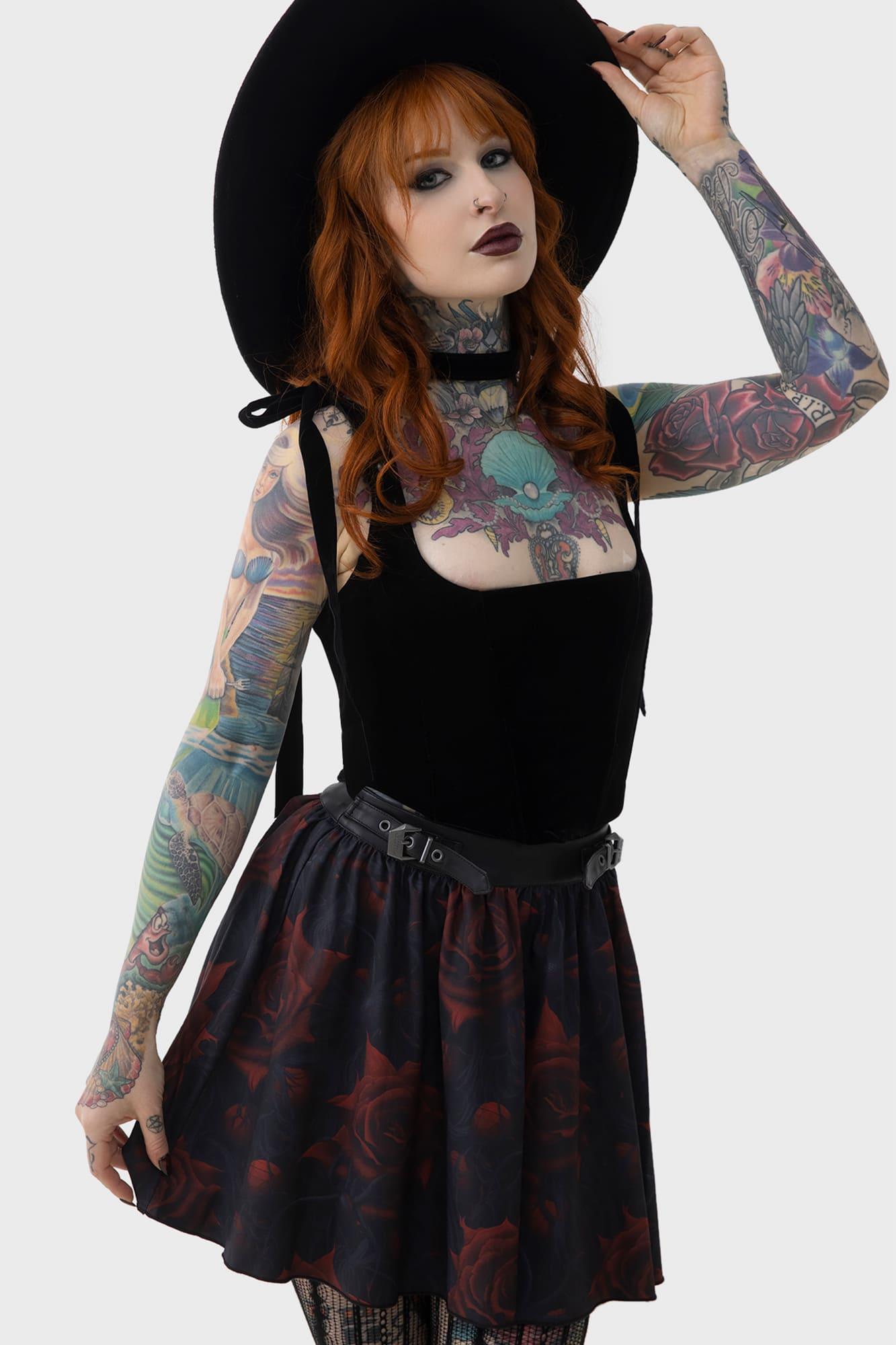 Blood Rose Skirt Female Product Image