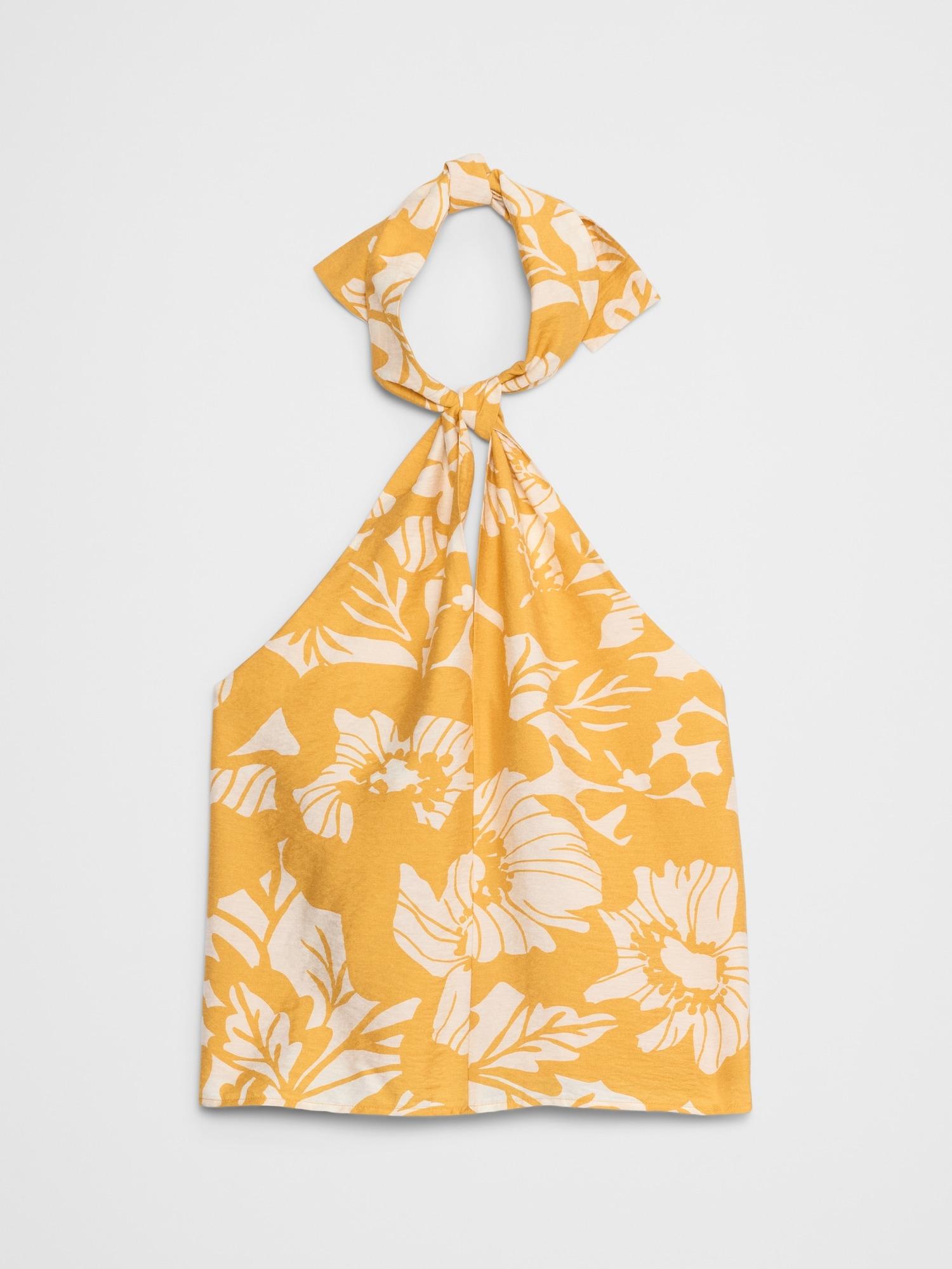 Knot-Front Halter Top Product Image