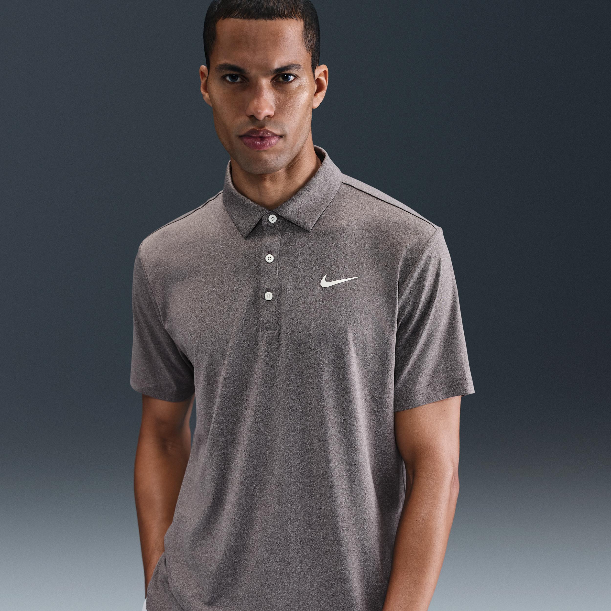 Nike Mens Tour Dri-FIT Heathered Golf Polo | FZ7473-411 Product Image