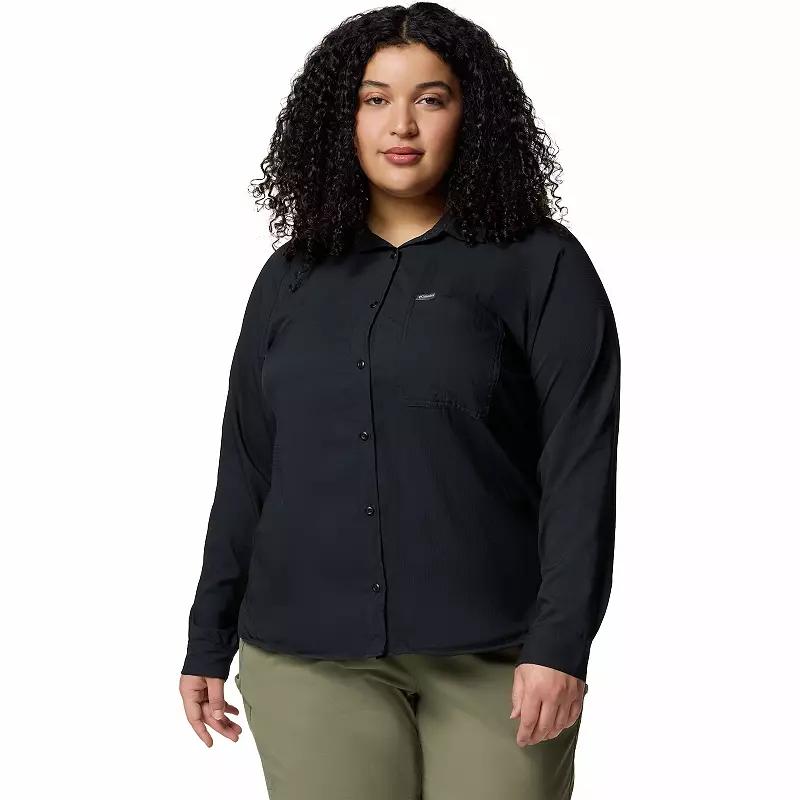 Columbia Women s Anytime Lite Long Sleeve Shirt - Plus Size- Product Image