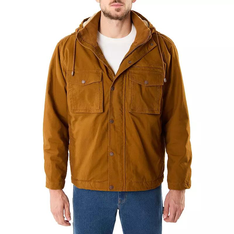 Smith's Workwear Sherpa-Lined Duck Canvas Hooded Work Jacket, Men's,  Product Image