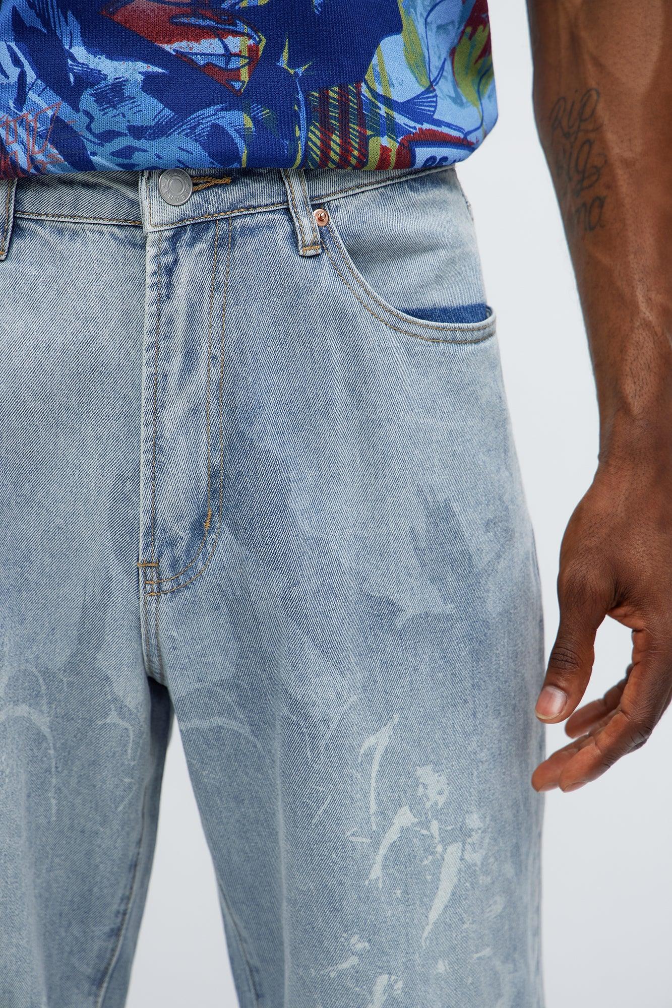 Straight Perspective Jeans - Light Blue Wash Male Product Image