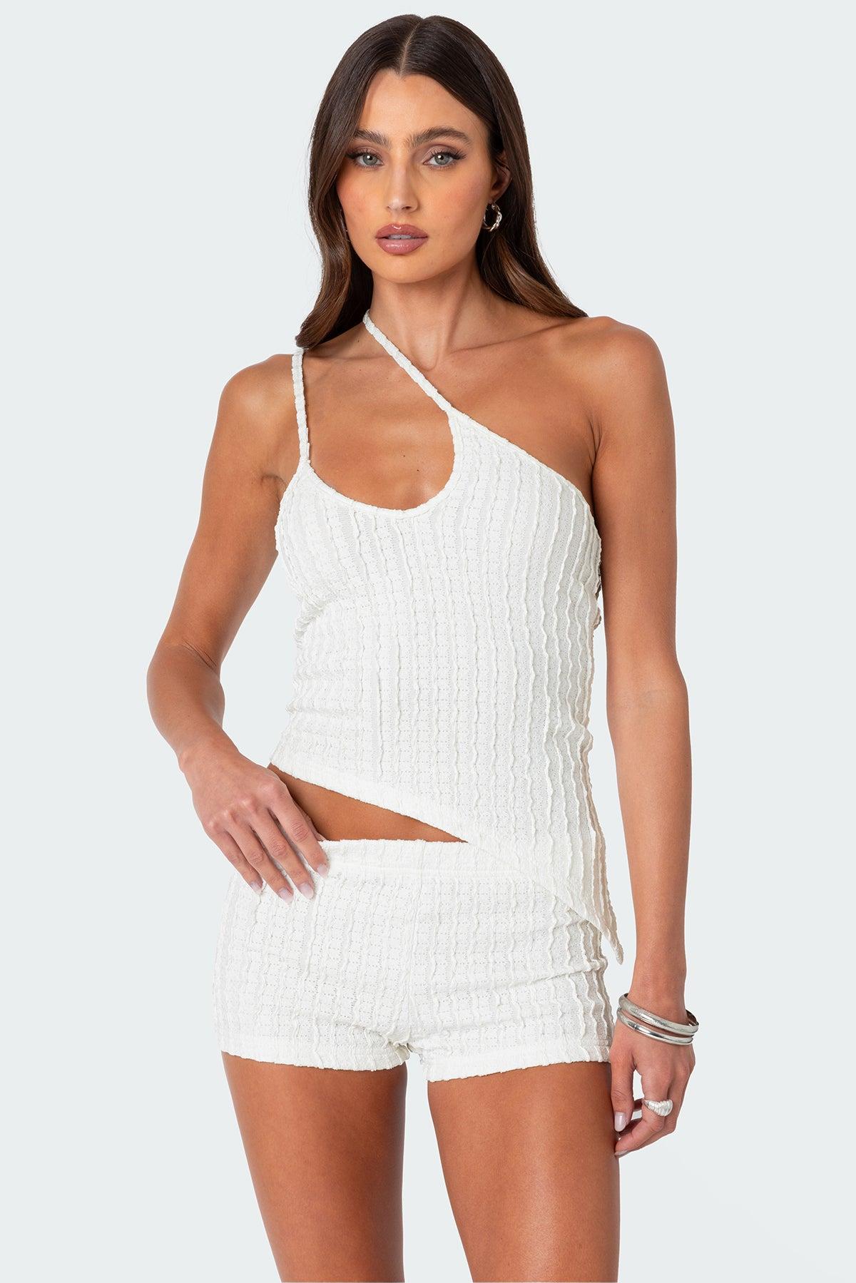 Phoebe Textured Knit Shorts Product Image