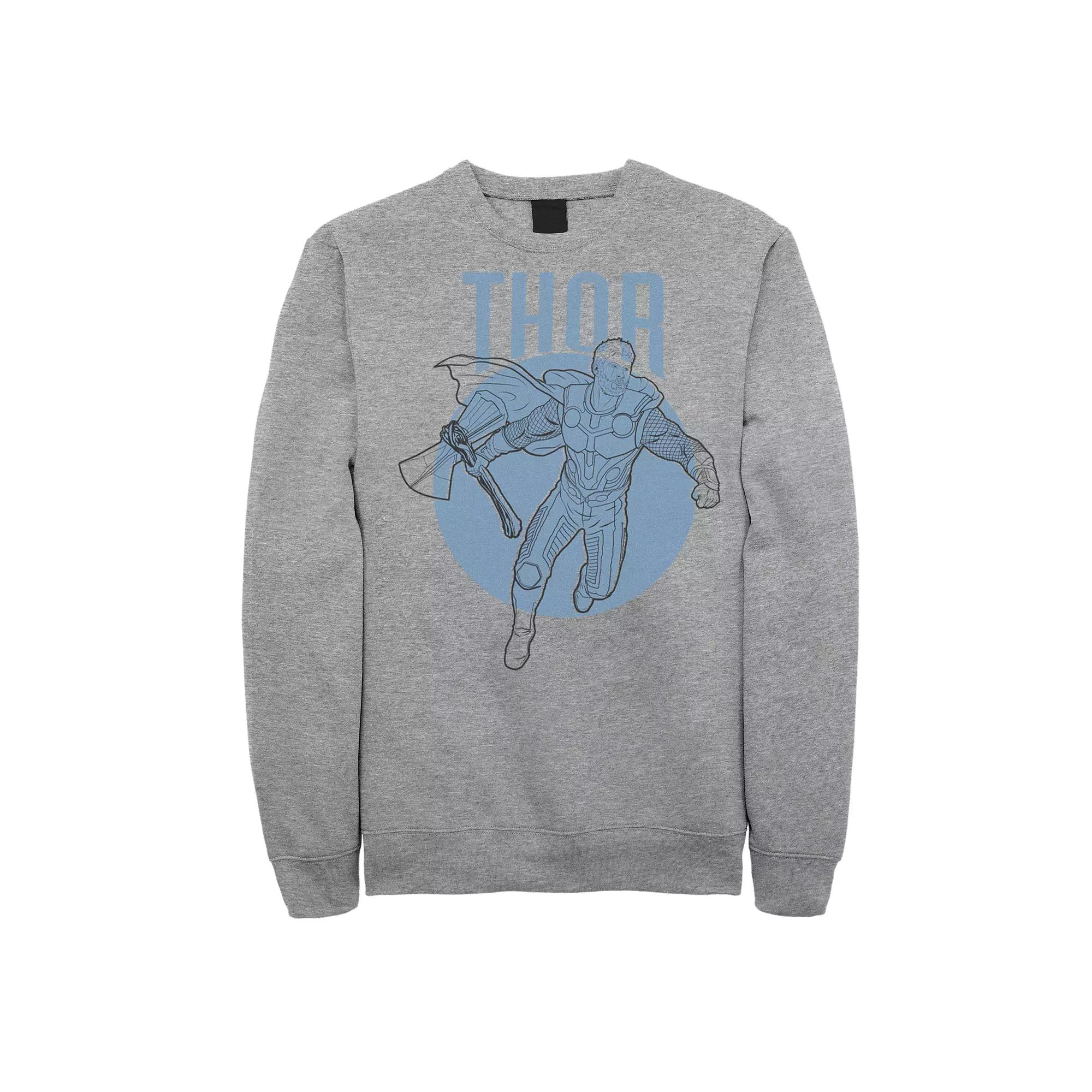 Men's Avengers Endgame Thor Pullover, Size: 3XL, Athletic Grey Product Image