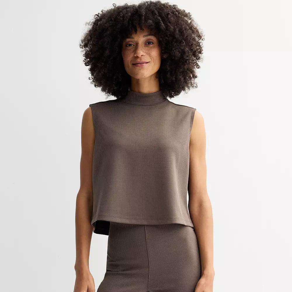 Womens FLX Solace Funnel Neck Tank Top Landon Purple Product Image