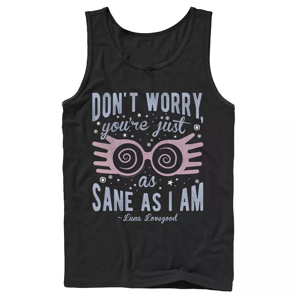 Mens Harry Potter Luna You're Just As Sane As I Am Quote Tank Top, Men's,  Product Image