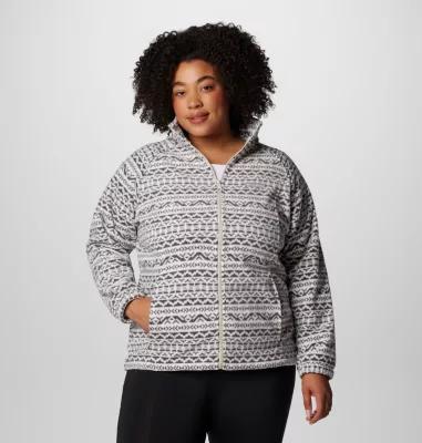 Columbia Women's Benton Springs Printed Full Zip Fleece Jacket - Plus Size- Product Image